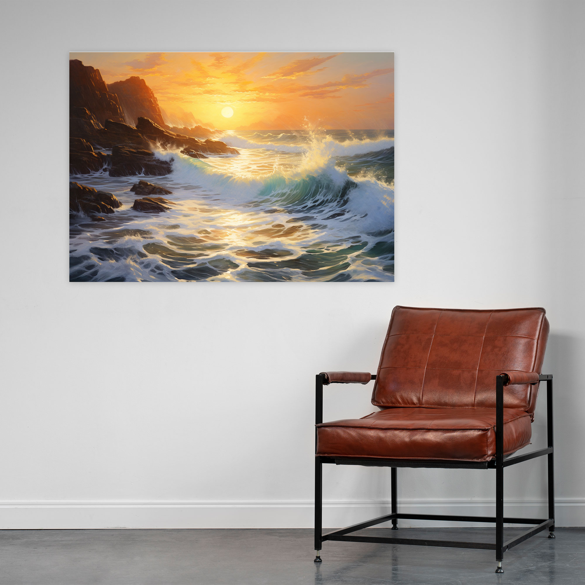 Seaside Dreams Wall Art - Earth, Earth Wall Art, Impressionist Painting, Home Decoration