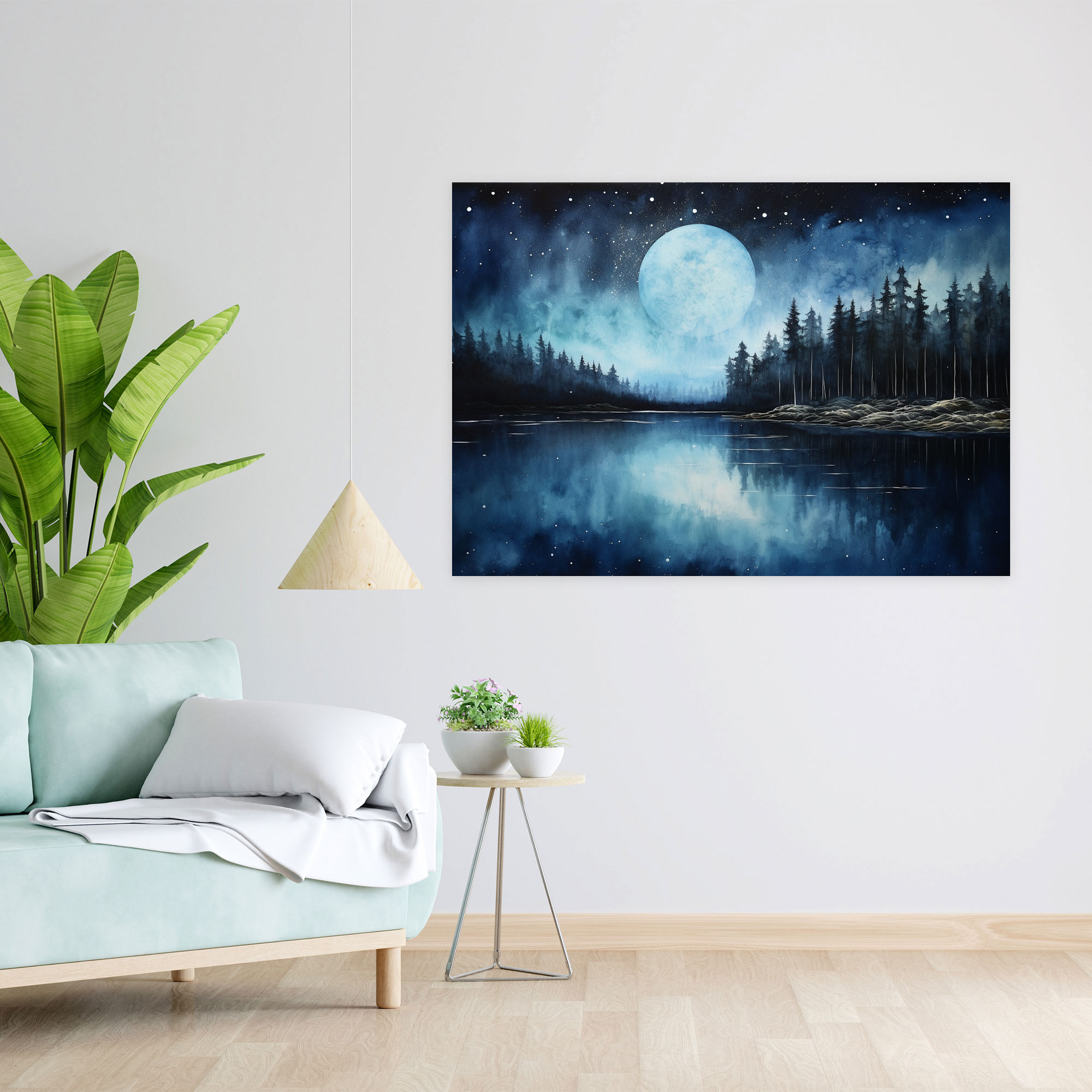 Moonlit Serenity Canvas Print - Earth, Canvas Print, Canvas, Serene