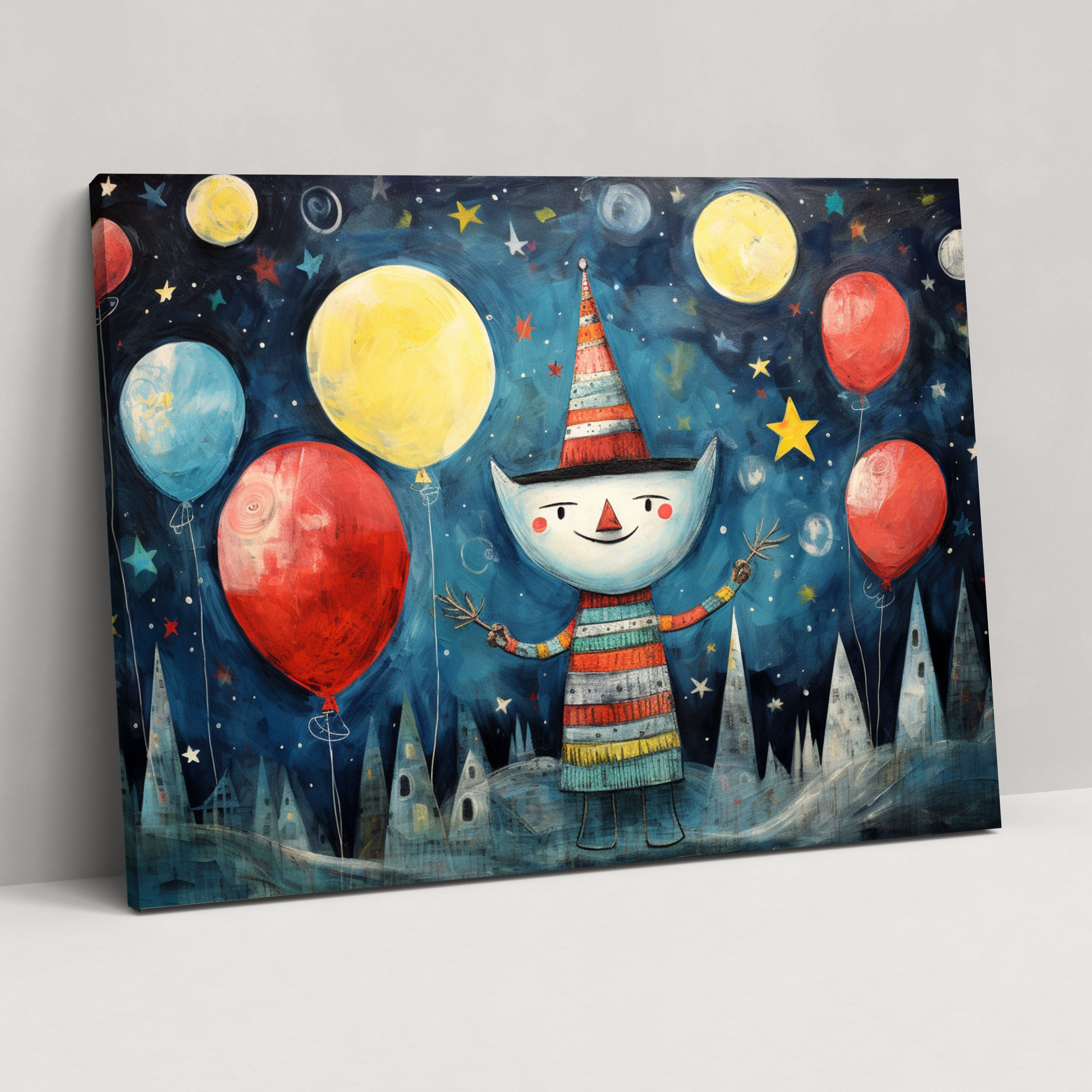 Celestial Celebration Canvas Print - Earth, Wall Decoration, Canvas Wall Art, Canvas Print