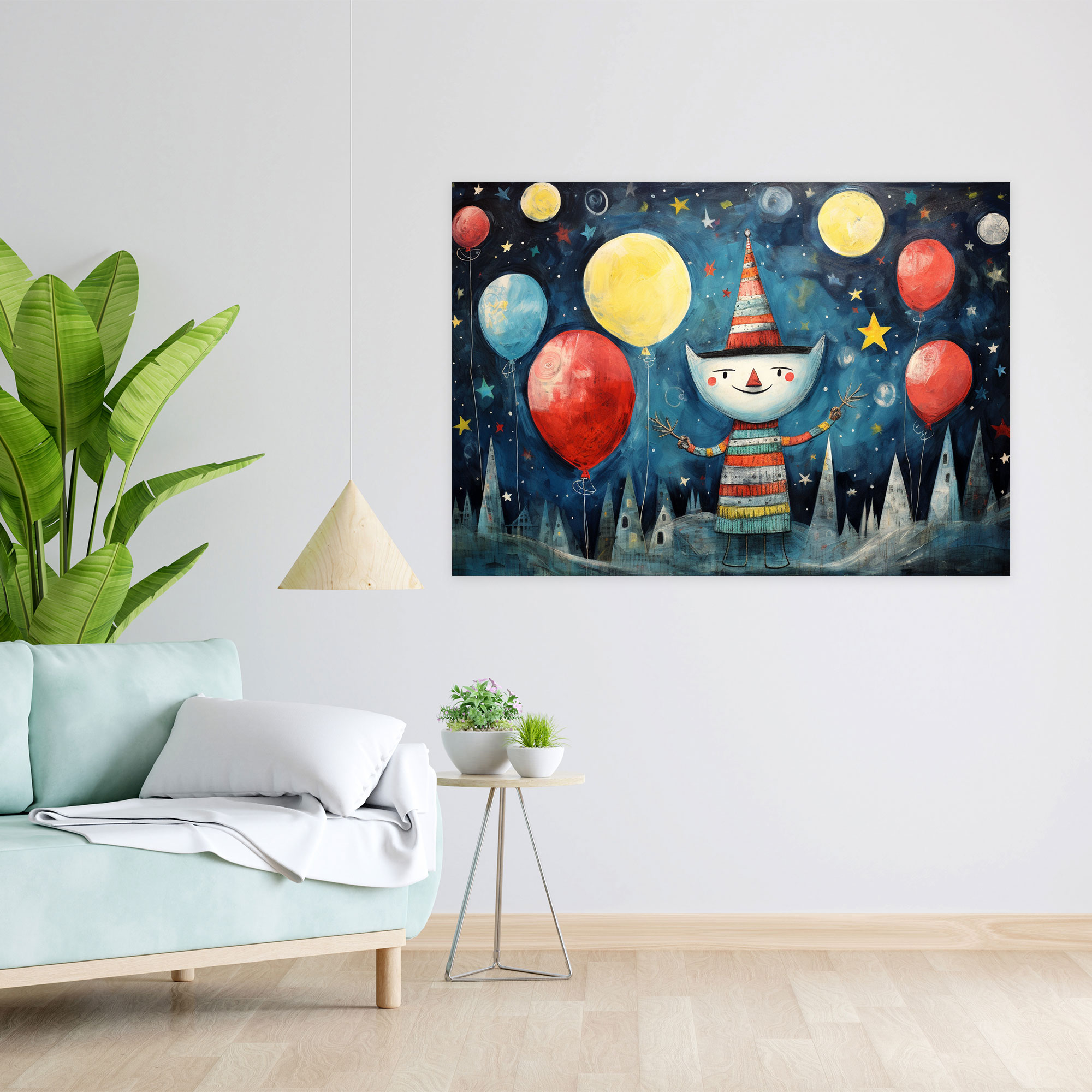 Celestial Celebration Canvas Print - Earth, Wall Decoration, Canvas Wall Art, Canvas Print