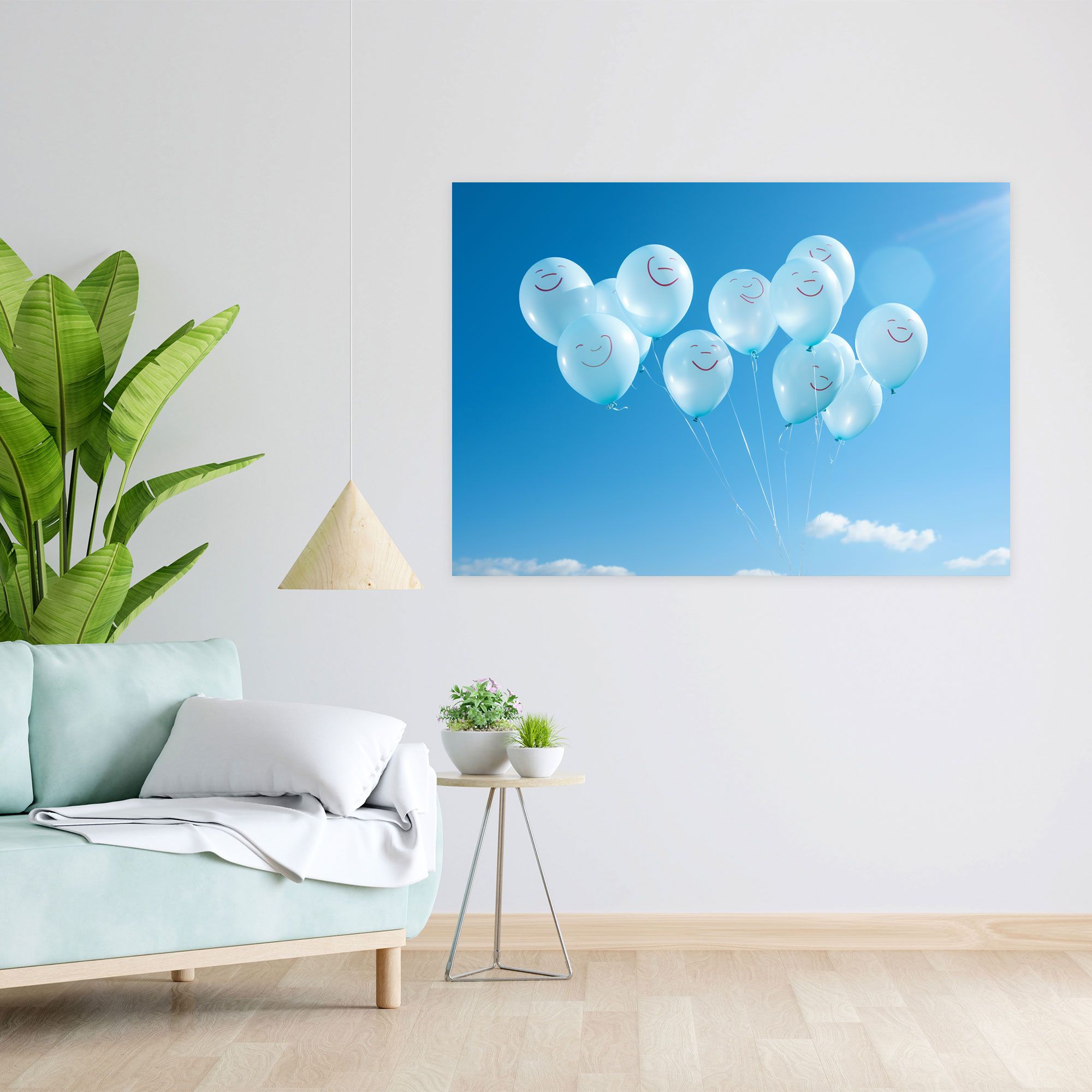 Sunshine Balloons Wall Decoration - Earth, Joyful Atmosphere, Sun, Clear Blue Skies