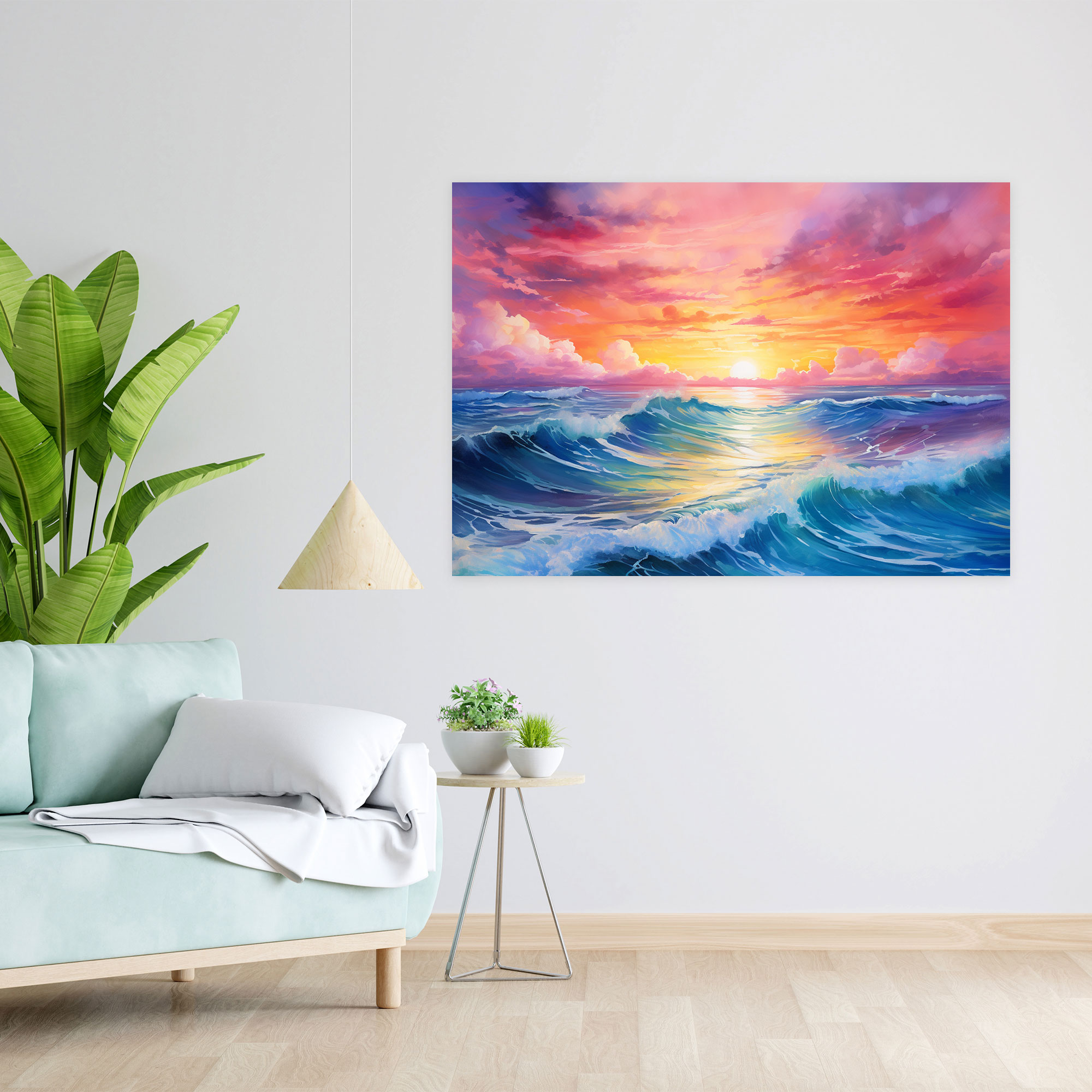 Sunset Canvas Print - Earth, Sunset, Wall Decoration, Canvas Wall Art