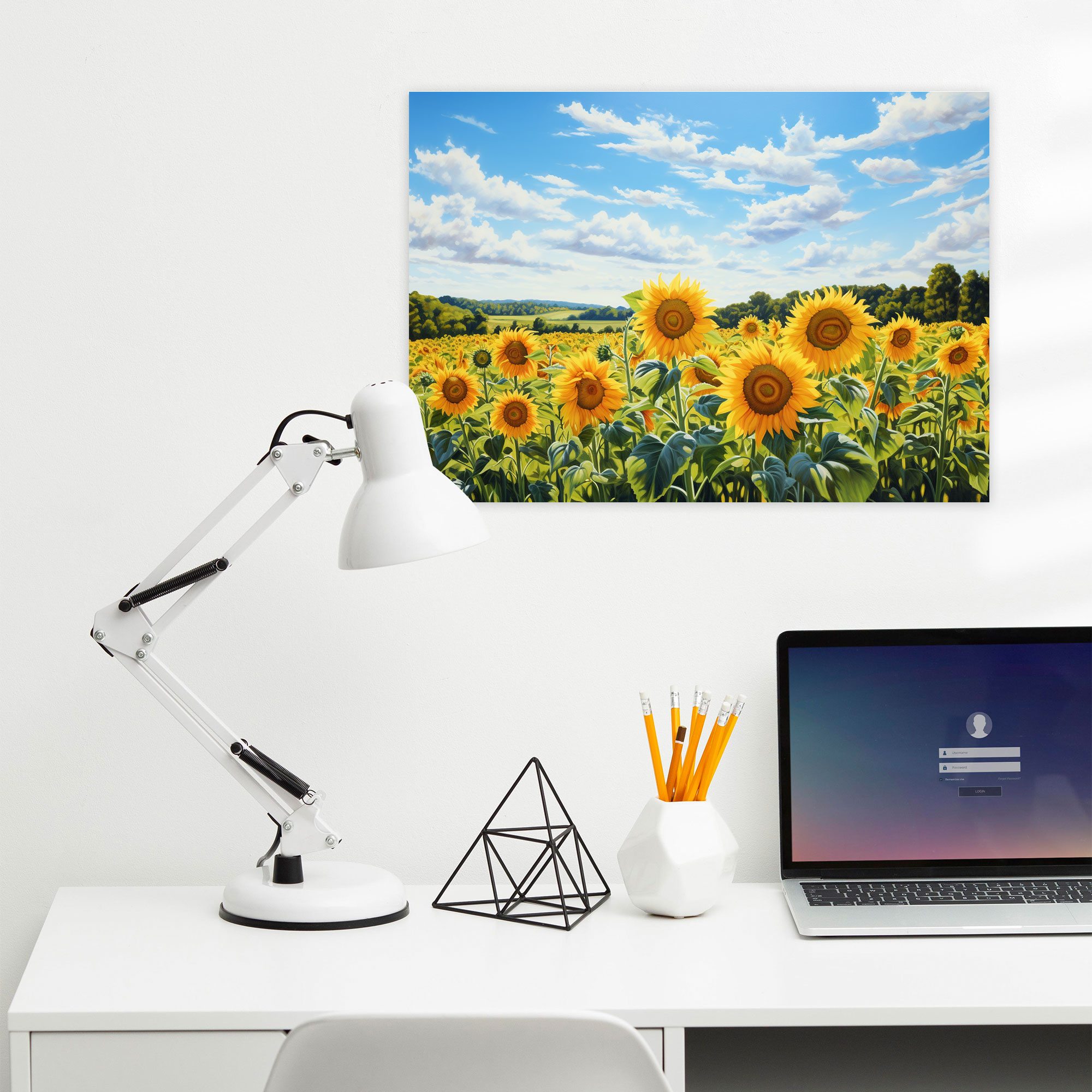 Sunflower Field Canvas Print - Earth, Canvas Wall Art, Canvas Print, Canvas
