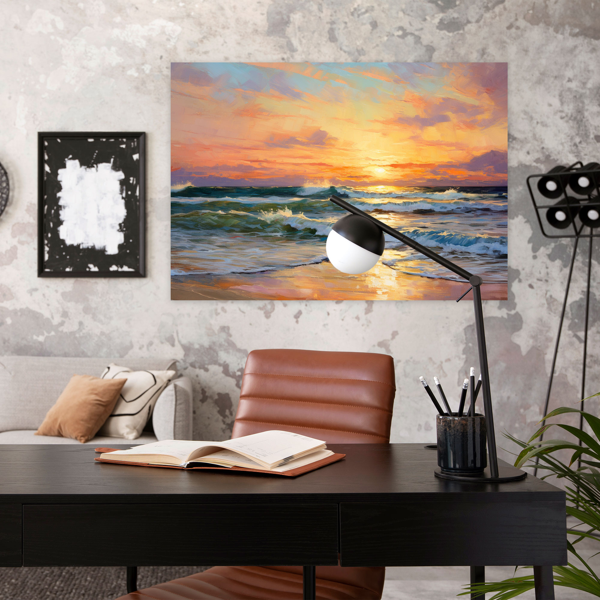 Tranquil Sunset Wall Art - Earth, Canvas, Canvas Print, Colorful Sunset