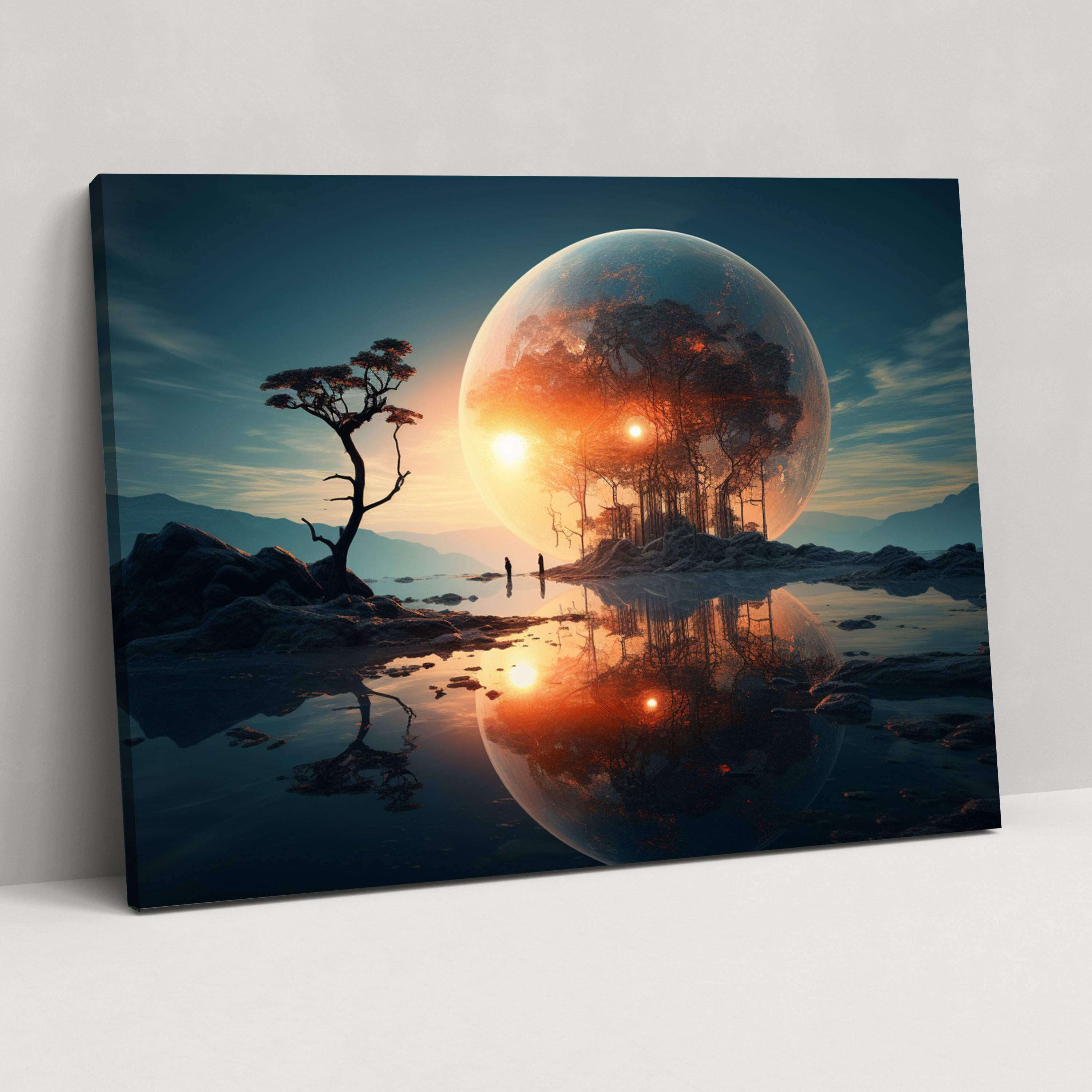 Dreamscape Sun Canvas Print - Earth, Wall Art, Dreamscape Sun, Floating Sun