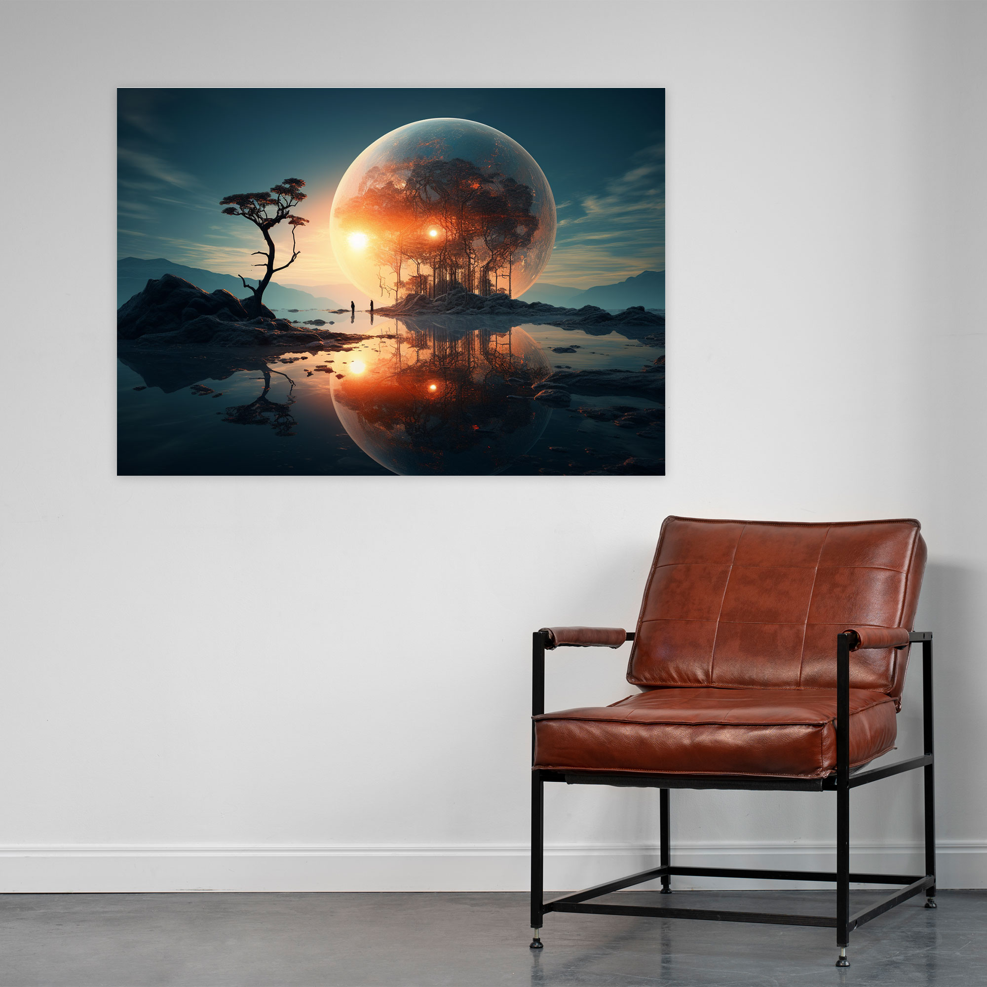 Dreamscape Sun Canvas Print - Earth, Wall Art, Dreamscape Sun, Floating Sun