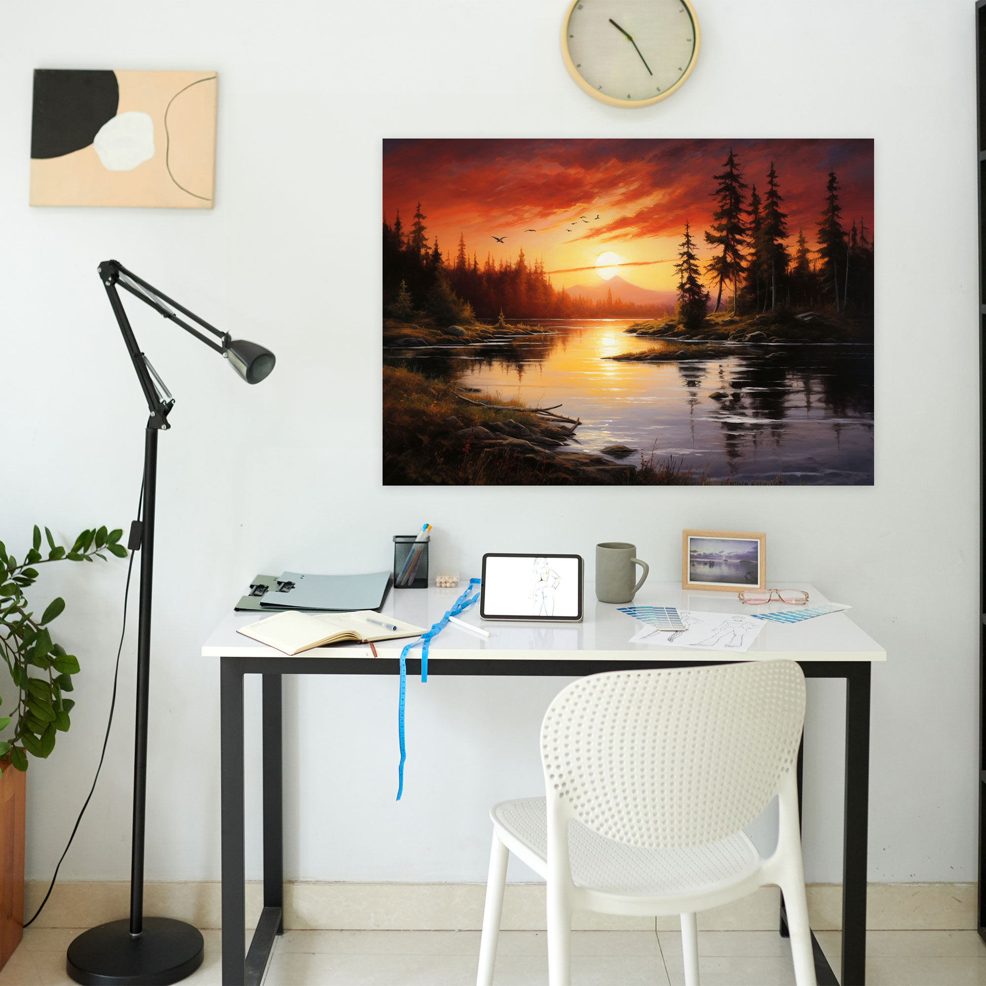 Serene Sunrise Canvas Print - Earth, Serene Sunrise, Wall Art, Wall Decoration