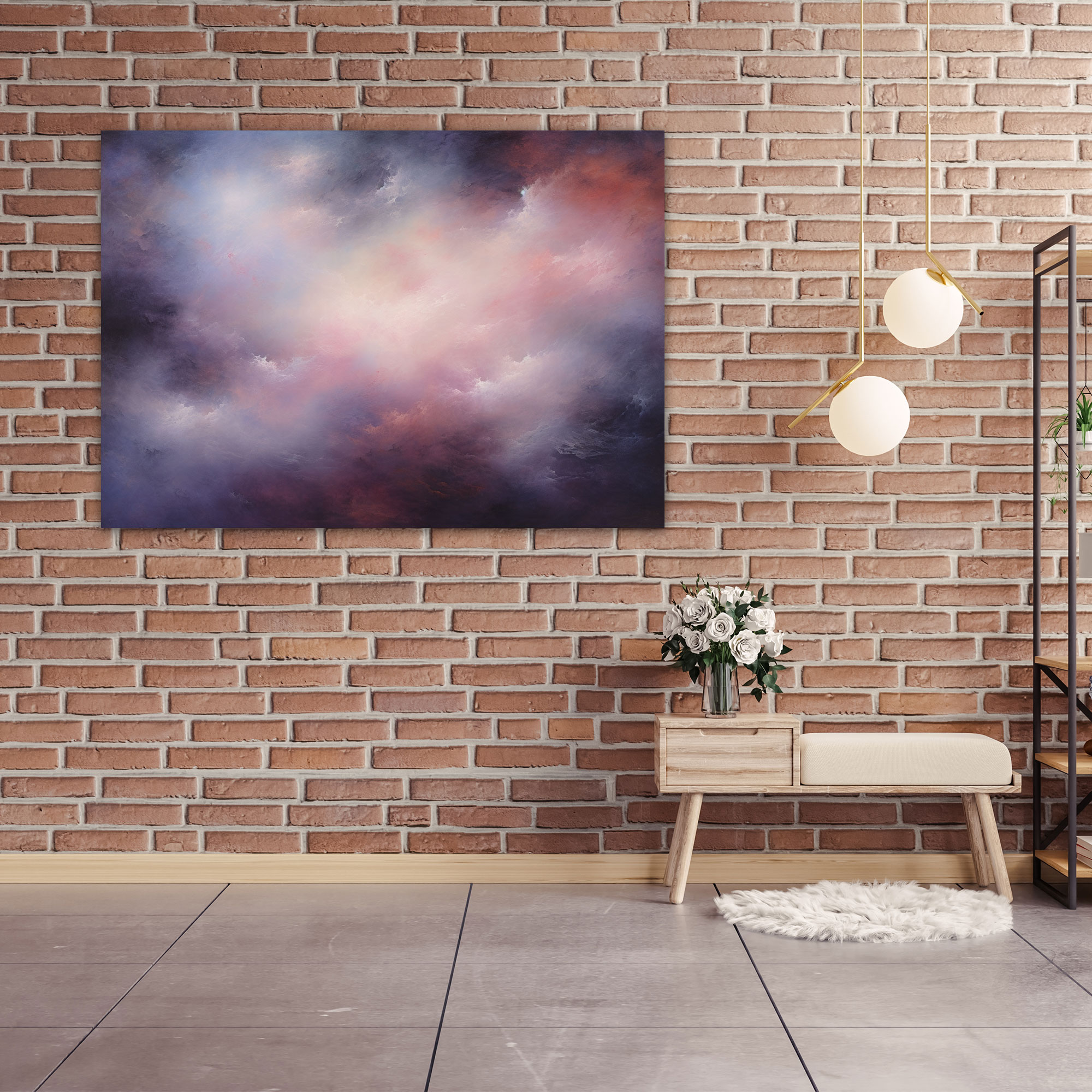 Dreamy Galaxy Impressionist Print - Earth, Home Decoration, Galaxy, Wall Art