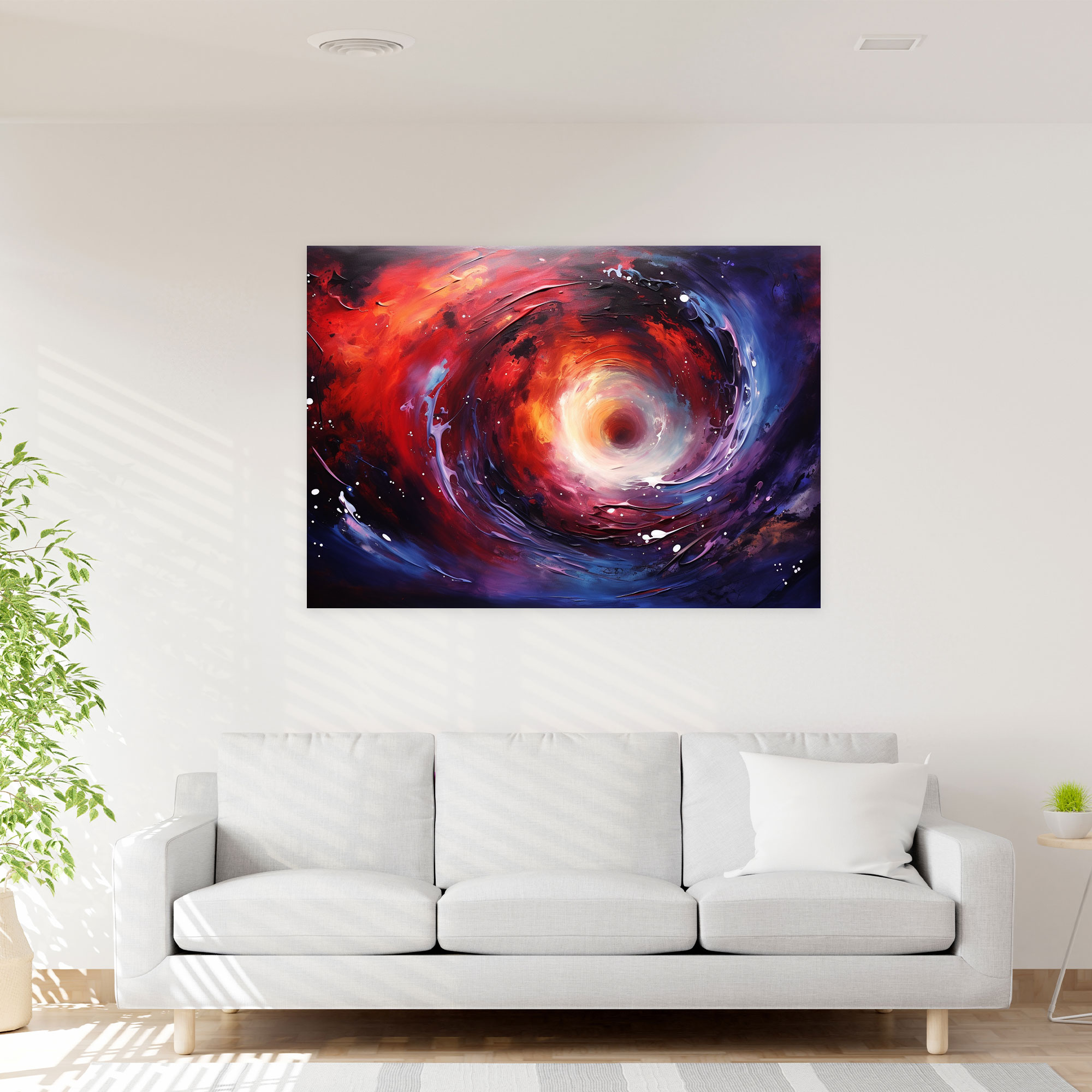 Galaxy Abstract Canvas Print - Earth, Galaxy, Wall Decoration, Canvas Wall Art