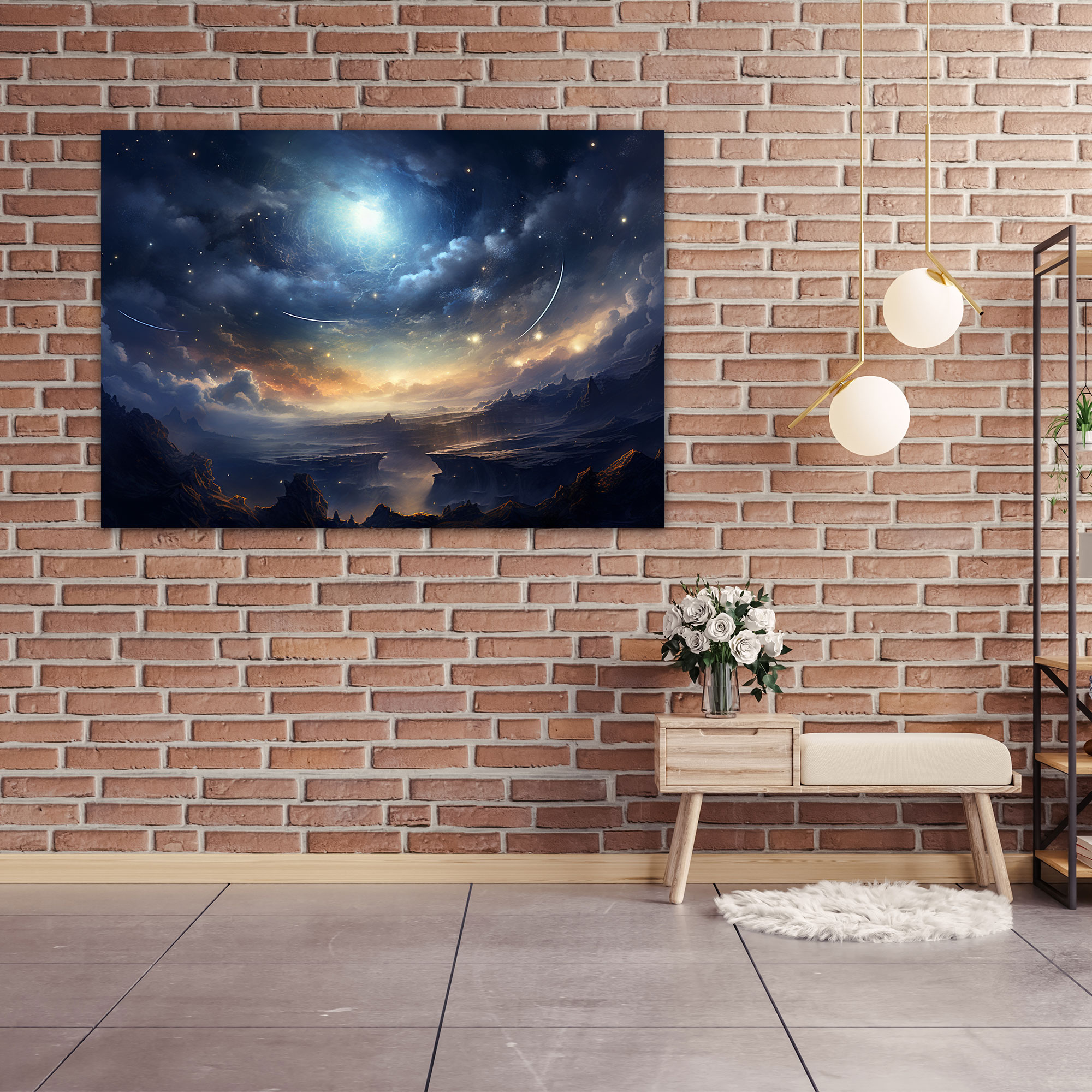 Galaxy Celestial Wall Art - Earth, Galaxy, Wall Decoration, Wall Art
