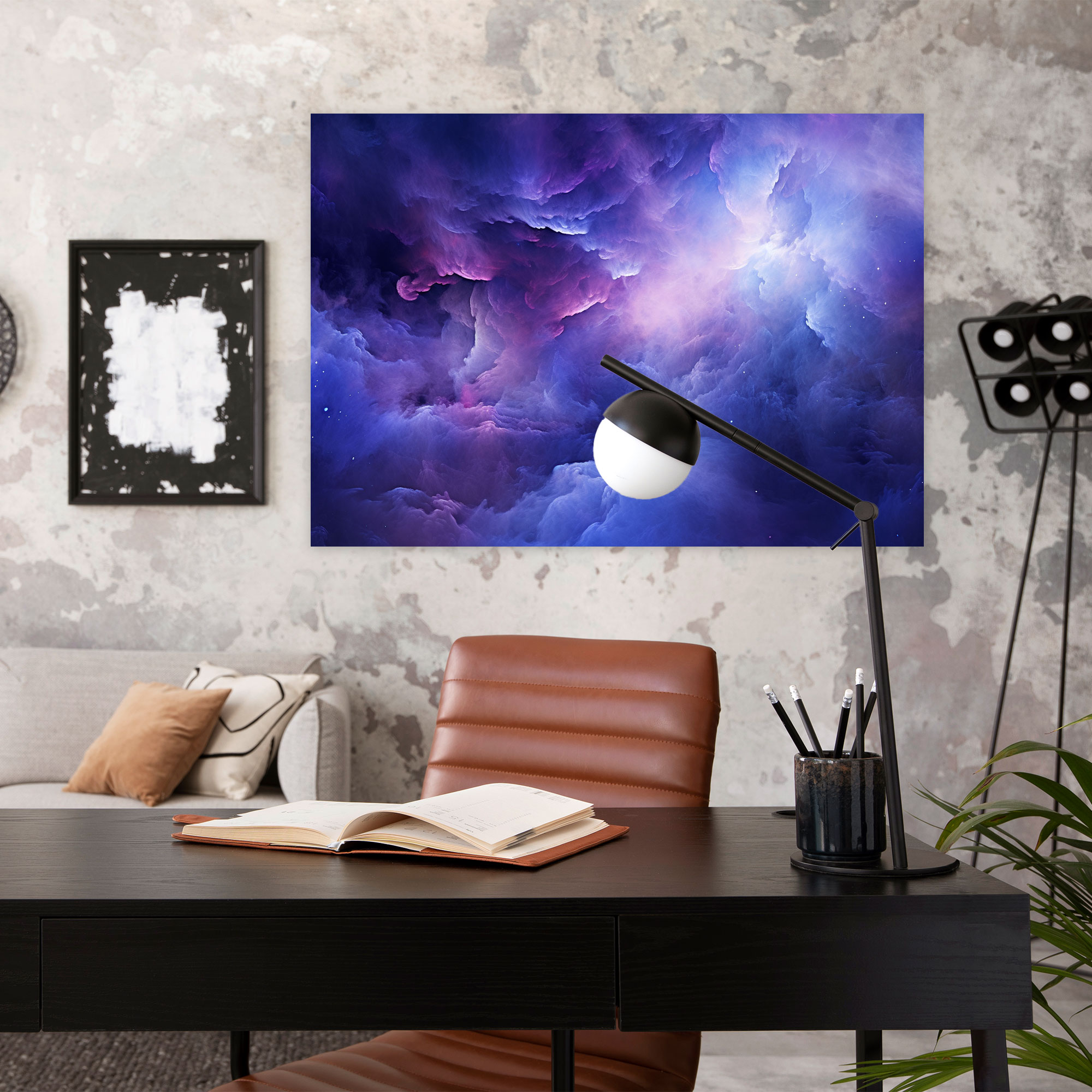 Eterik Nebula Kanvas Tablo - Dünya Kanvas Nebula