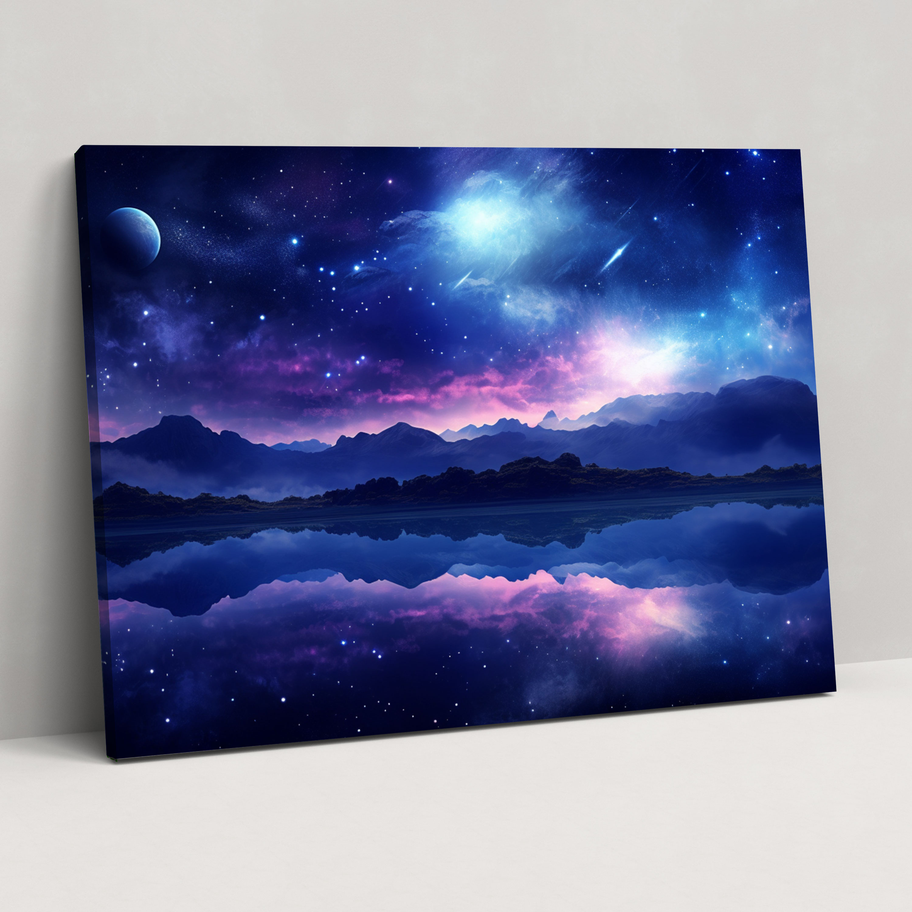Serene Galaxy Starry Canvas Print - Earth, Wall Art, Galaxy, Serene