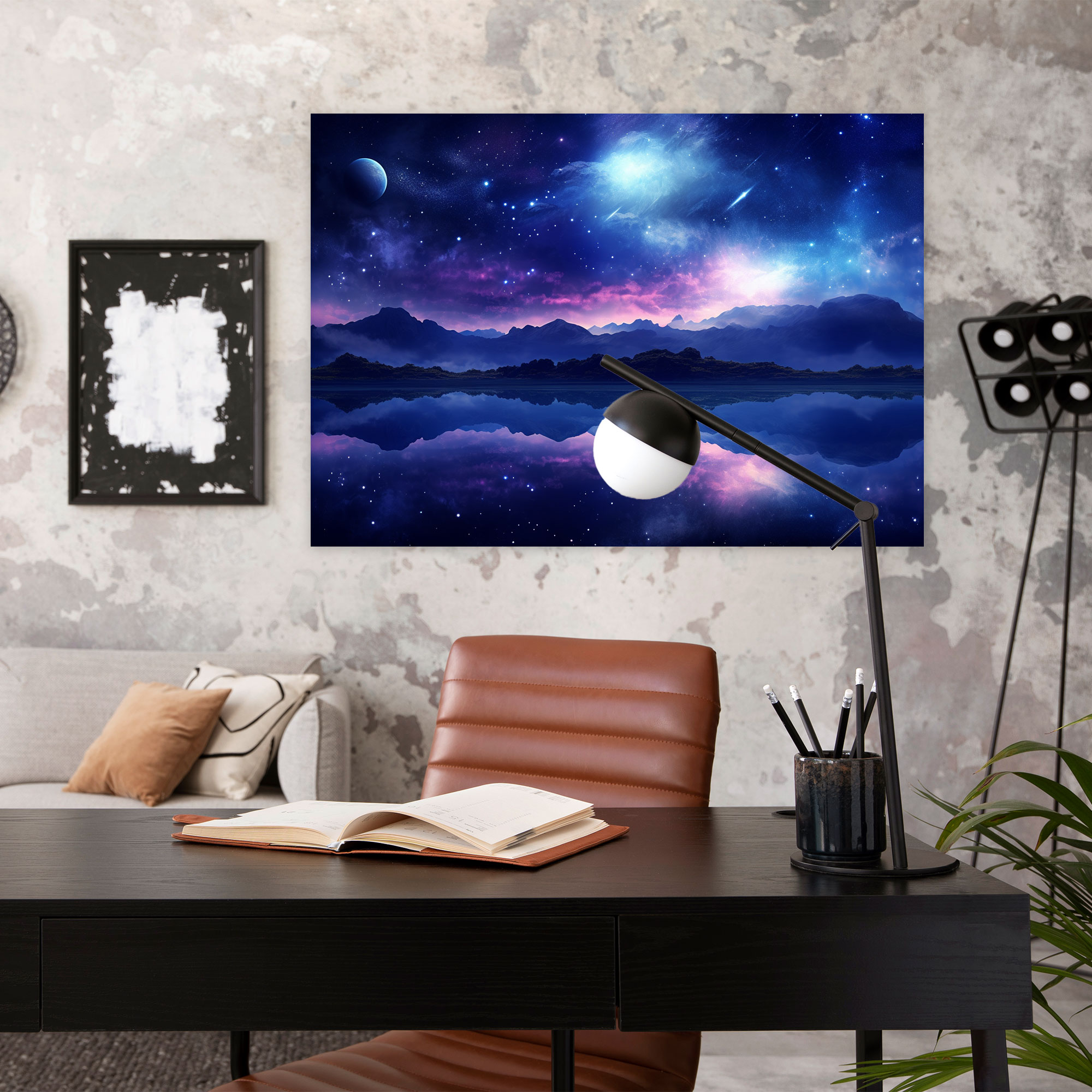 Serene Galaxy Starry Canvas Print - Earth, Wall Art, Galaxy, Serene