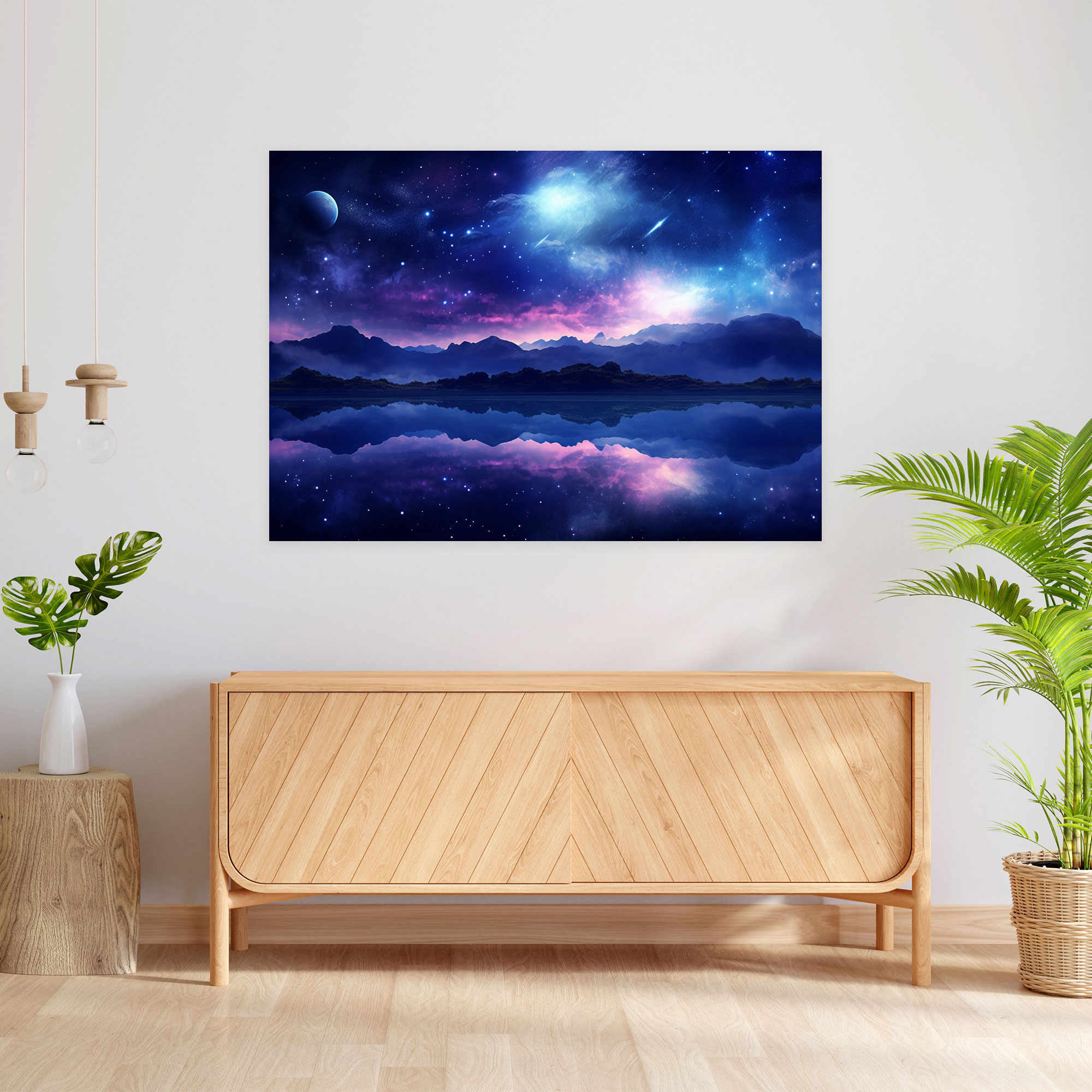 Serene Galaxy Starry Canvas Print - Earth, Wall Art, Galaxy, Serene