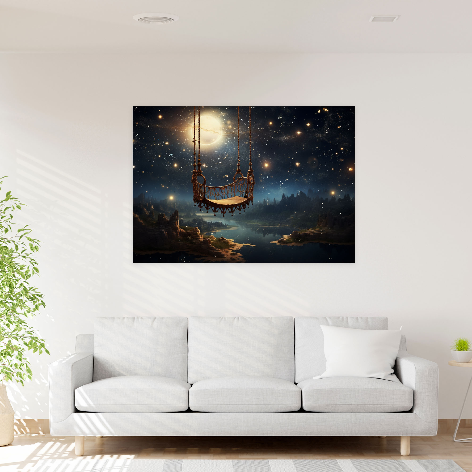 Dreamy Galaxy Wall Art - Earth, Canvas Wall Art, Dreamy, Canvas