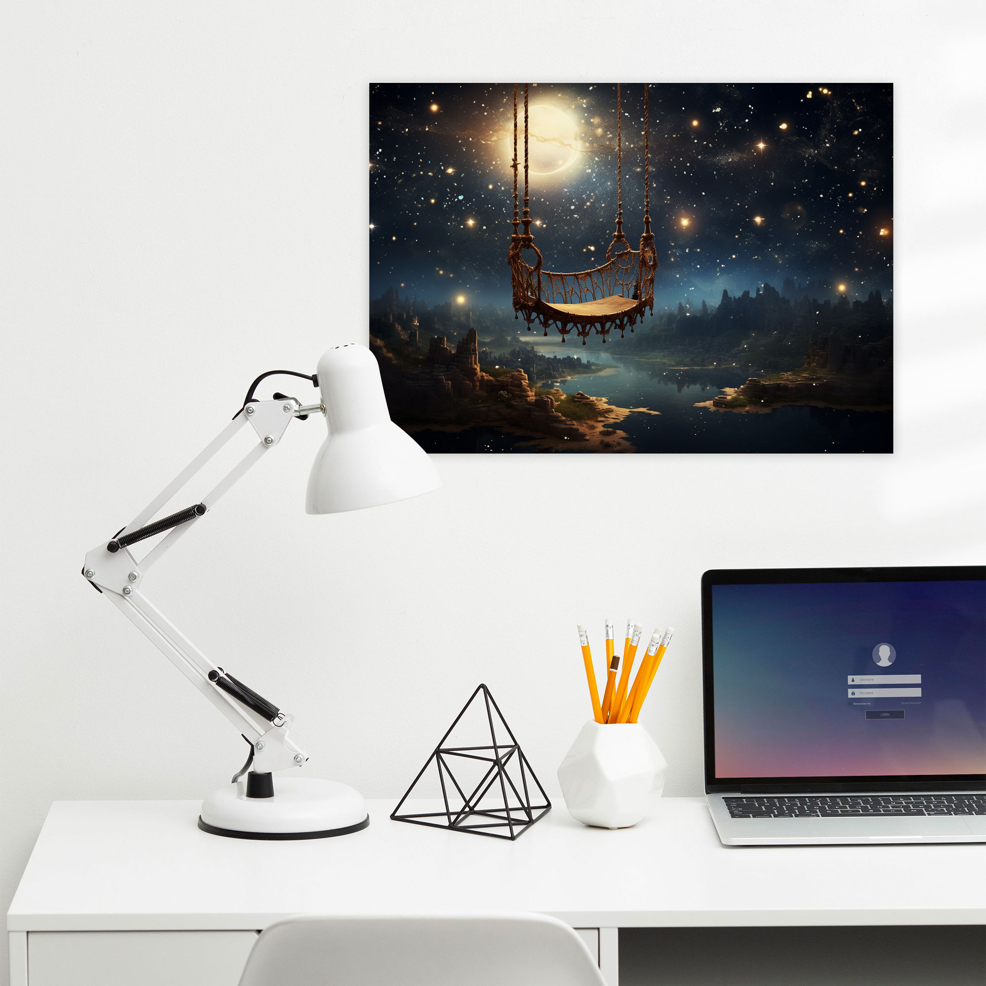 Dreamy Galaxy Wall Art - Earth, Canvas Wall Art, Dreamy, Canvas
