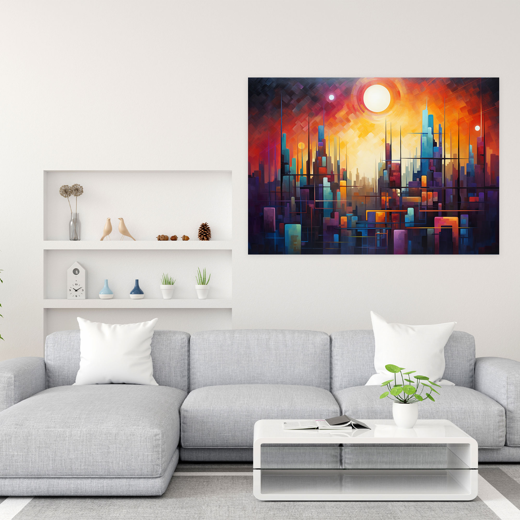 Mars Abstract Canvas Print - Earth, Home Decoration, Canvas, Wall Art