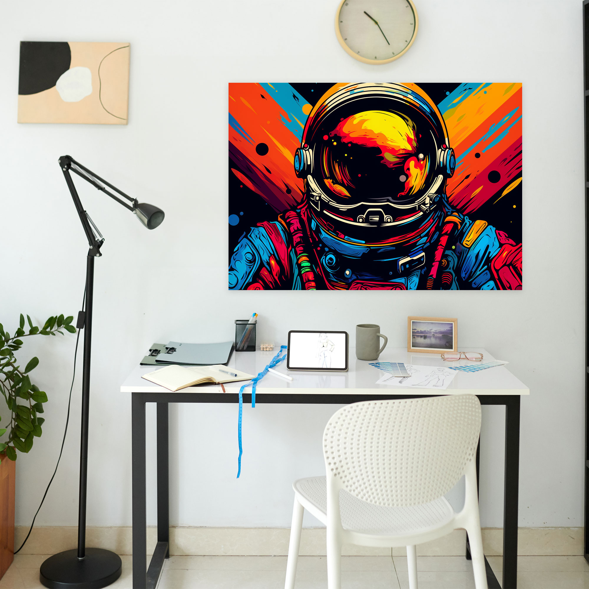 Pop Art Mars Wall Art - Earth, Canvas Wall Art, Home Decoration, Wall Decoration