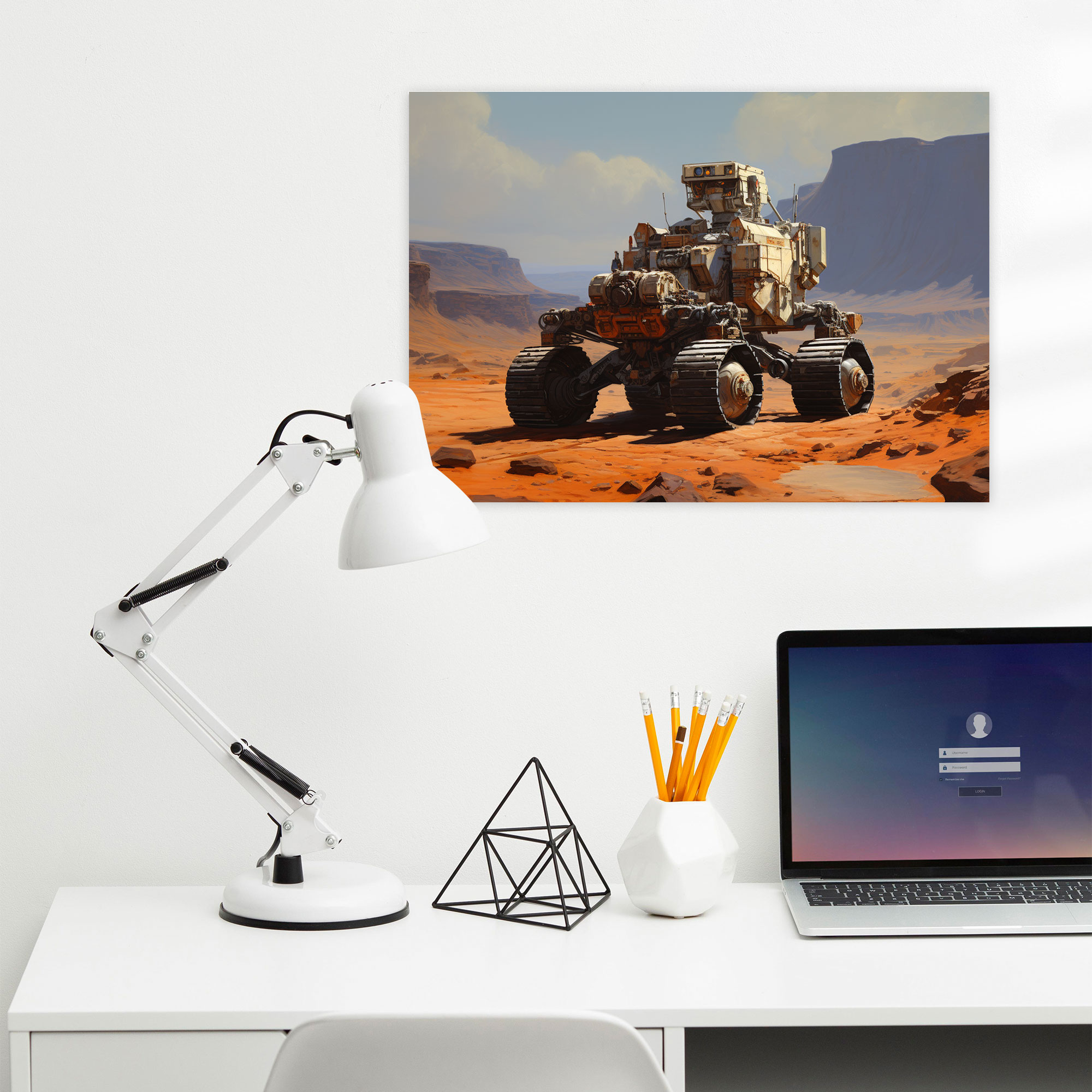 Mars Rover Canvas Print - Earth, Canvas Print, Home Decoration, Mars
