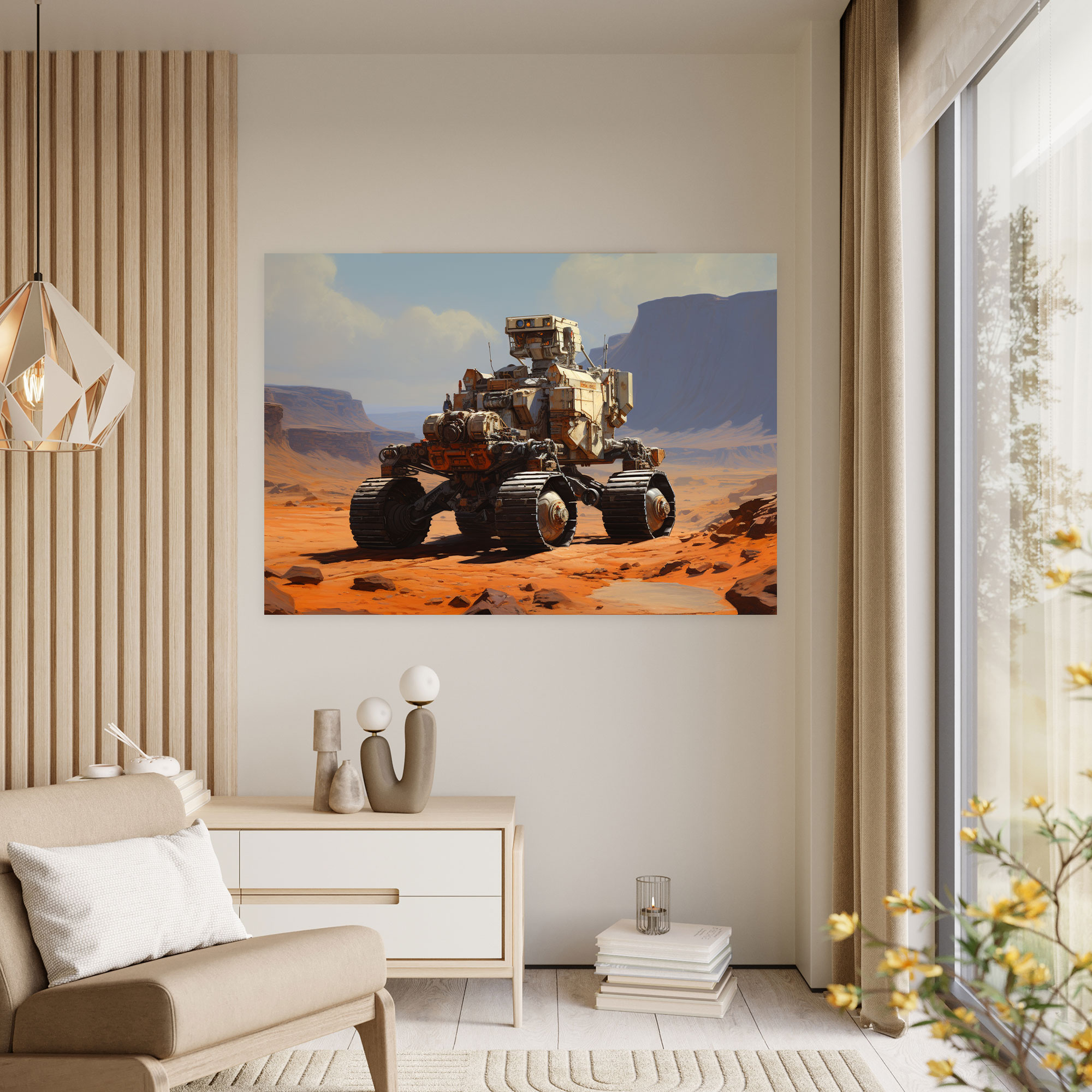 Mars Rover Canvas Print - Earth, Canvas Print, Home Decoration, Mars