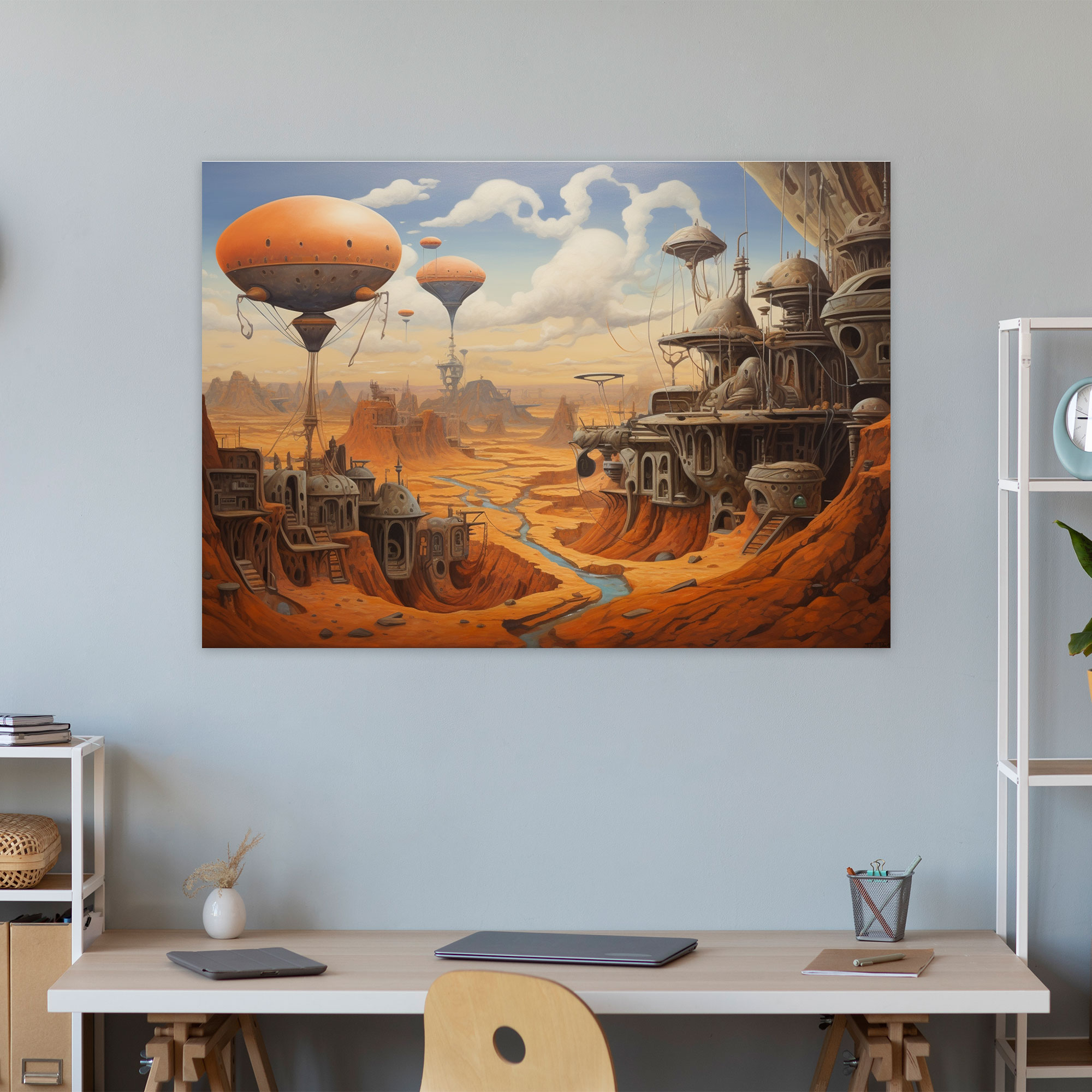 Mars Leinwandbild - Erde Marsoberfläche Mars Wohnkultur
