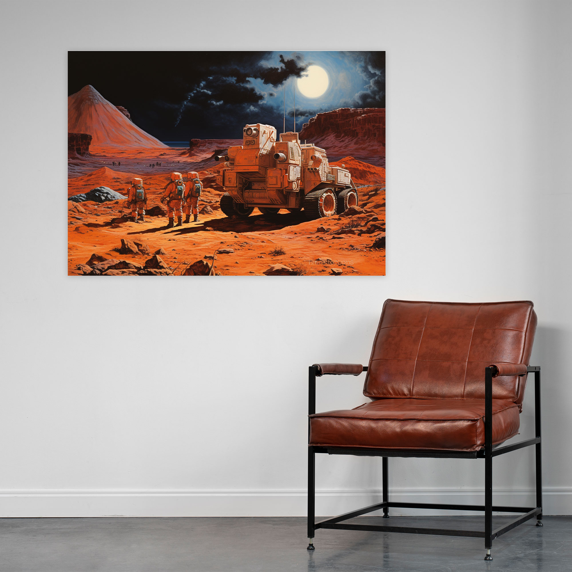 Mars Collage Wall Art - Earth, Mars, Canvas, Canvas Wall Art
