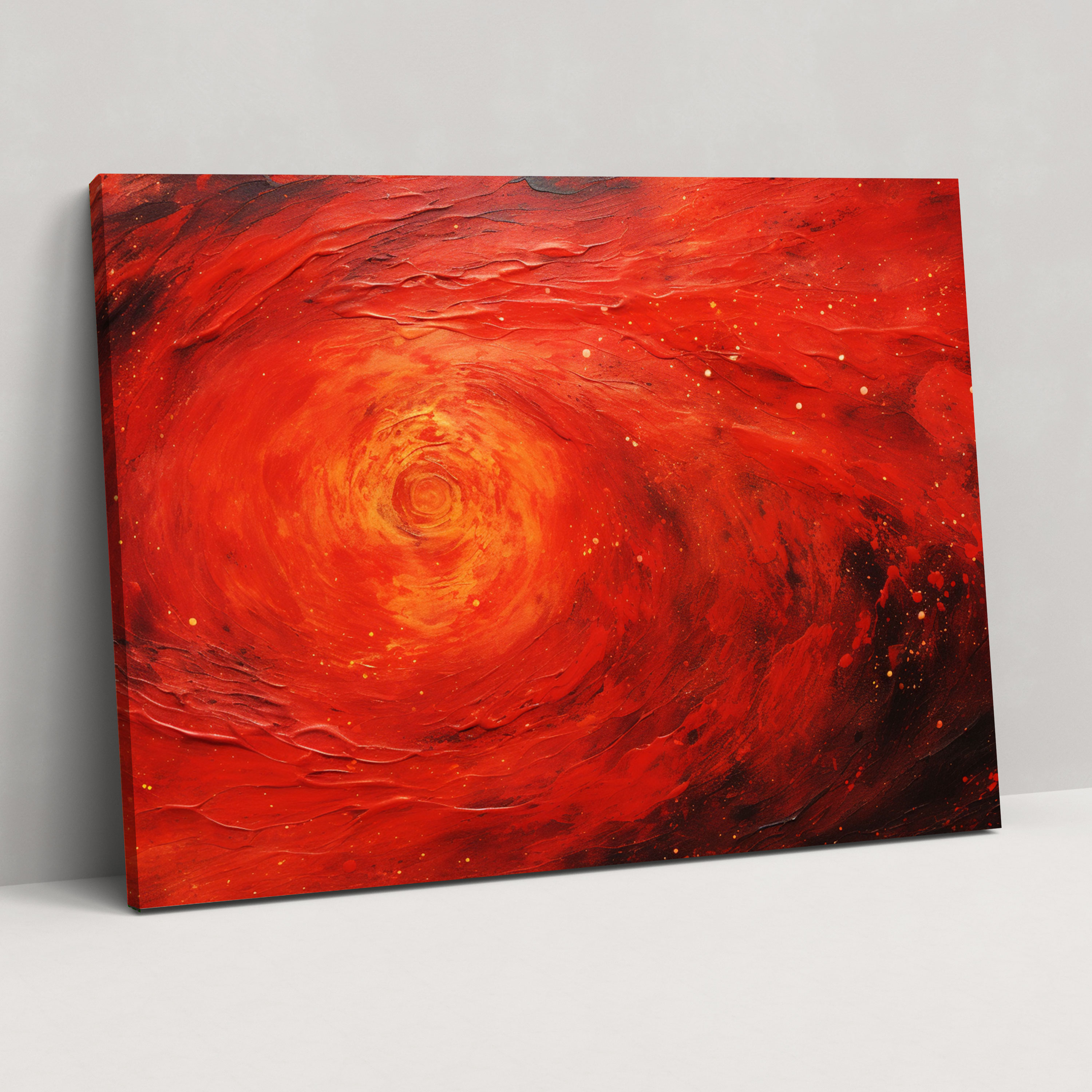 Mars Canvas Print - Abstract Red Planet Wall Art - Earth, Red Planet, Abstract Painting, Wall Art
