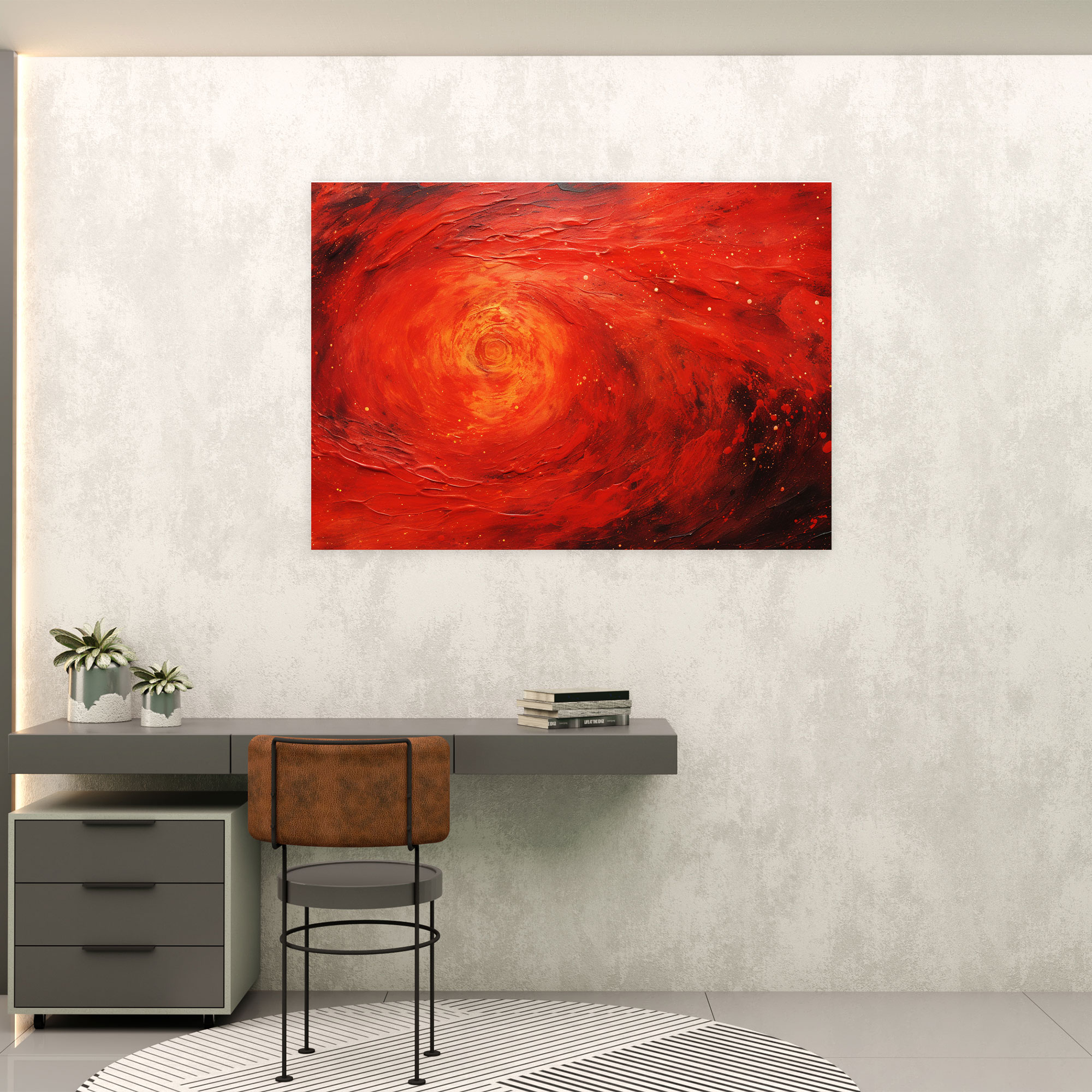 Mars Canvas Print - Abstract Red Planet Wall Art - Earth, Red Planet, Abstract Painting, Wall Art