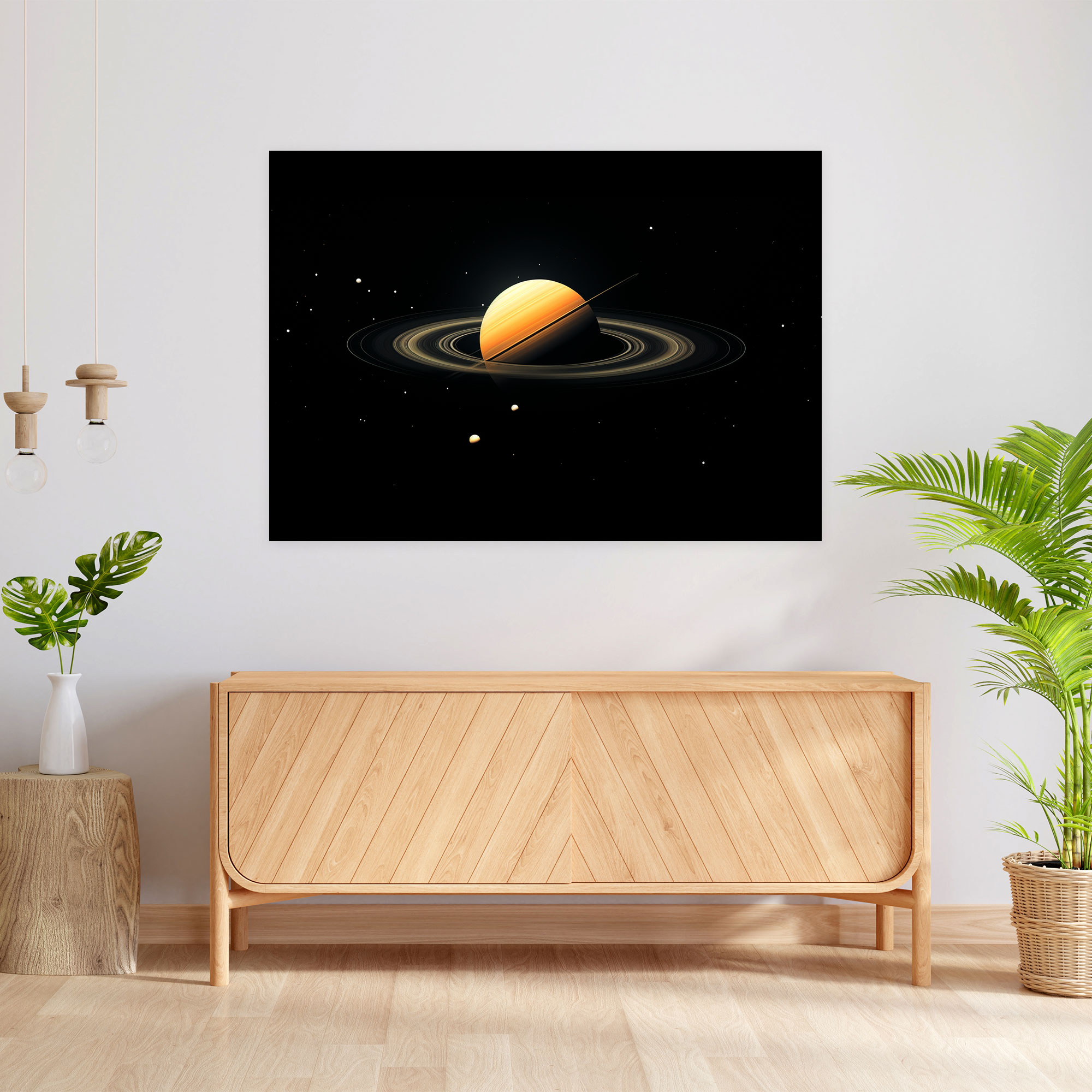 Minimalist Saturn Wall Art - Earth, Home Decoration, Saturn, Modern Elegance