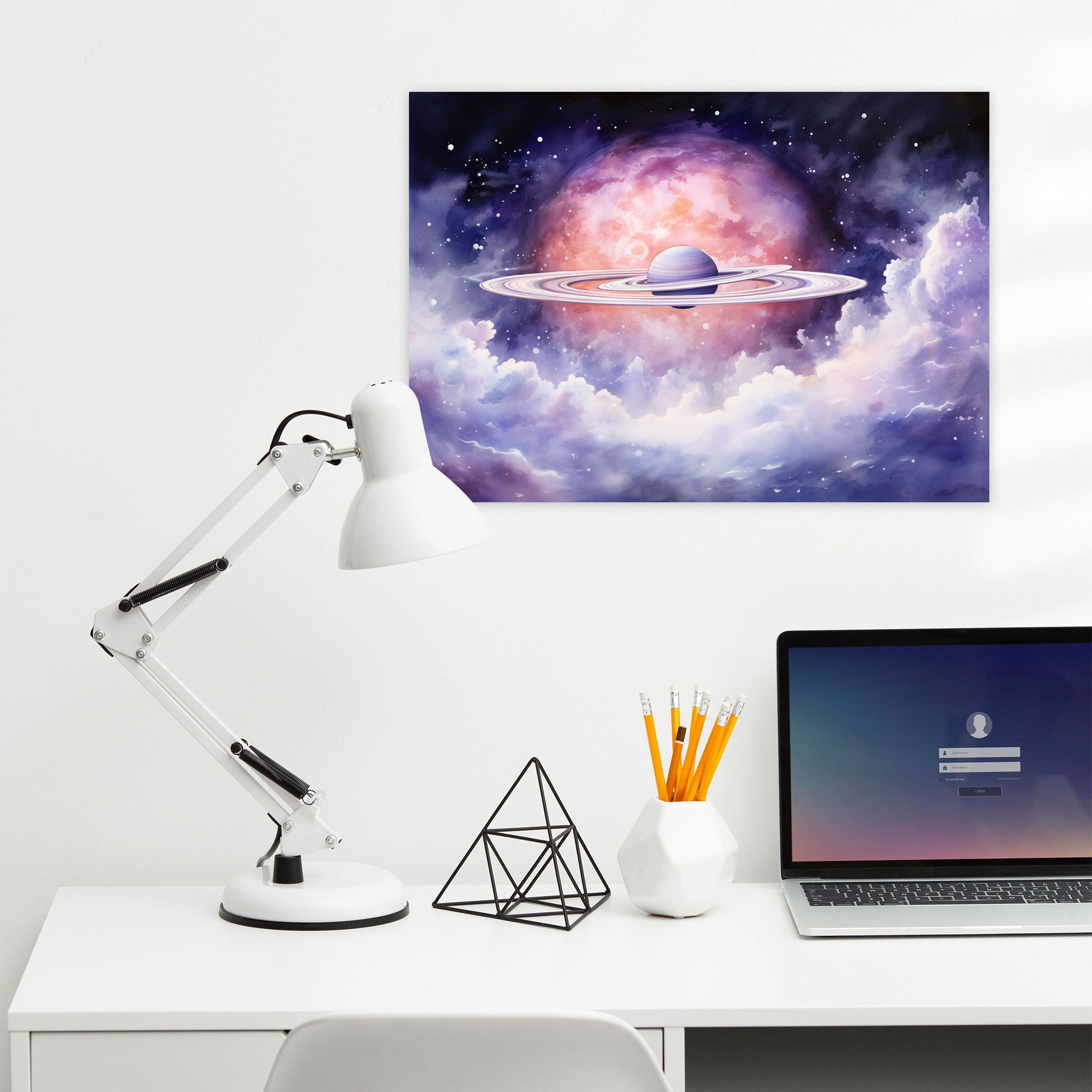 Dreamy Saturn Canvas Print - Earth, Home Decoration, Canvas, Canvas Print