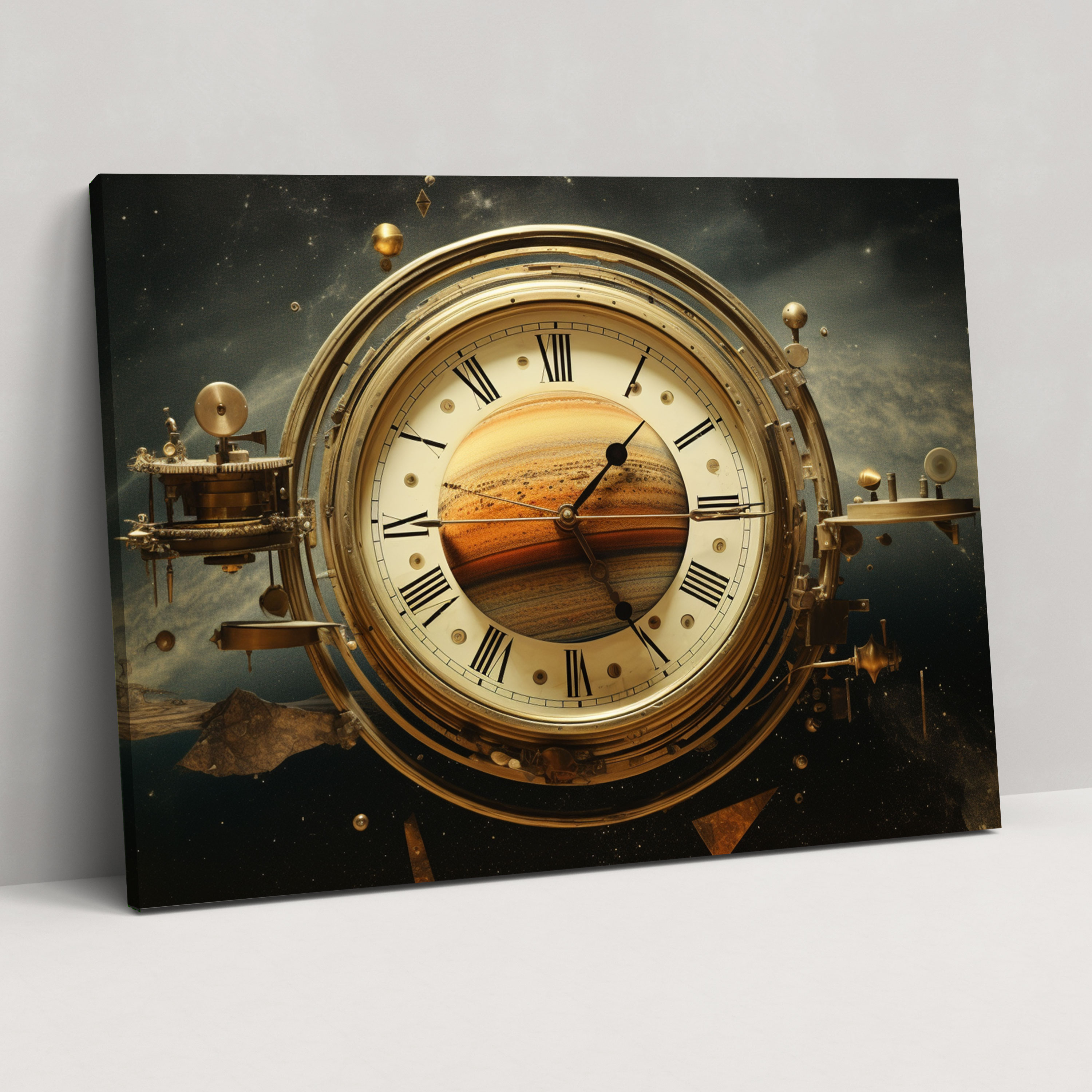 Surreal Saturn Wall Art - Earth, Surreal Collage, Saturn, Wall Decoration