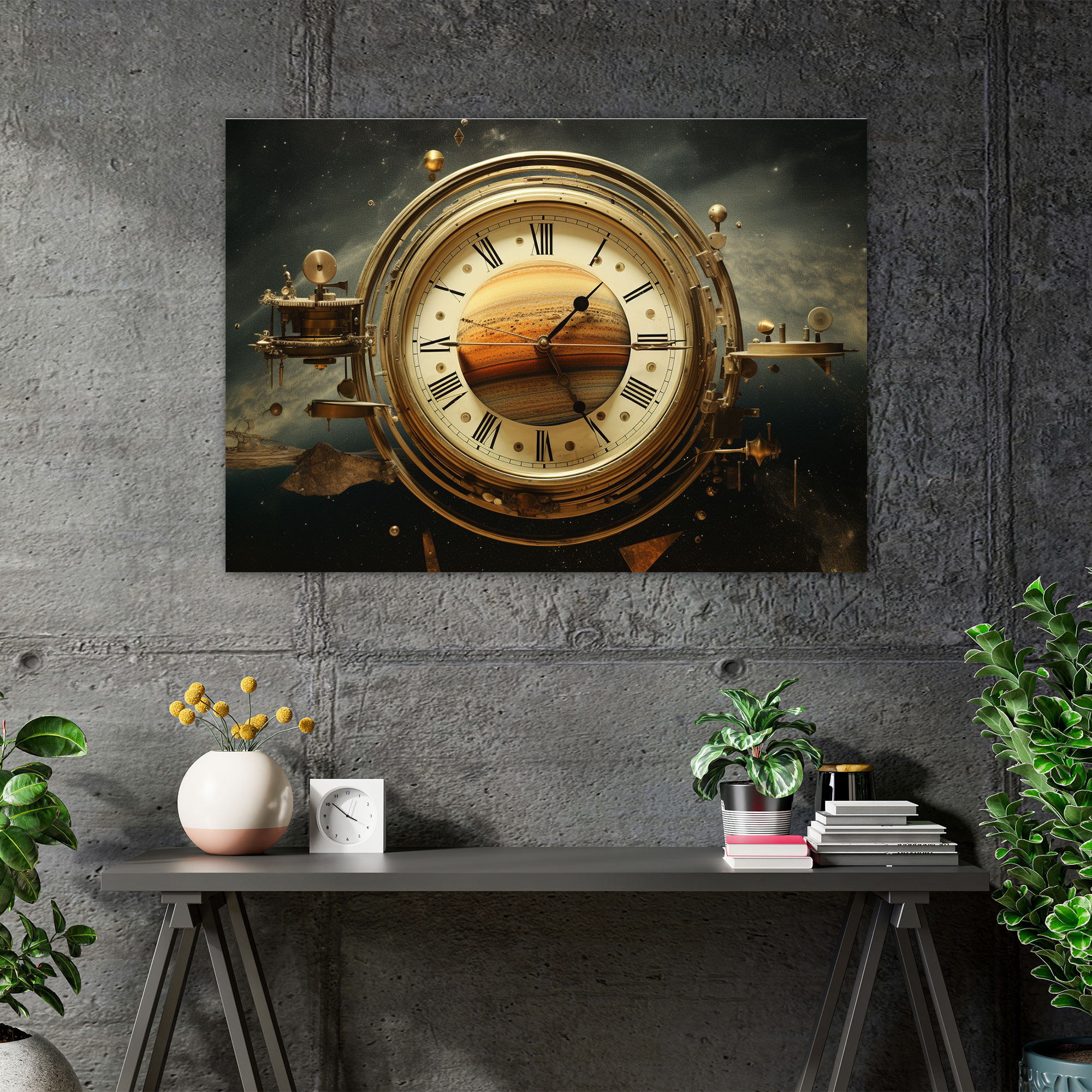Surreal Saturn Wall Art - Earth, Surreal Collage, Saturn, Wall Decoration
