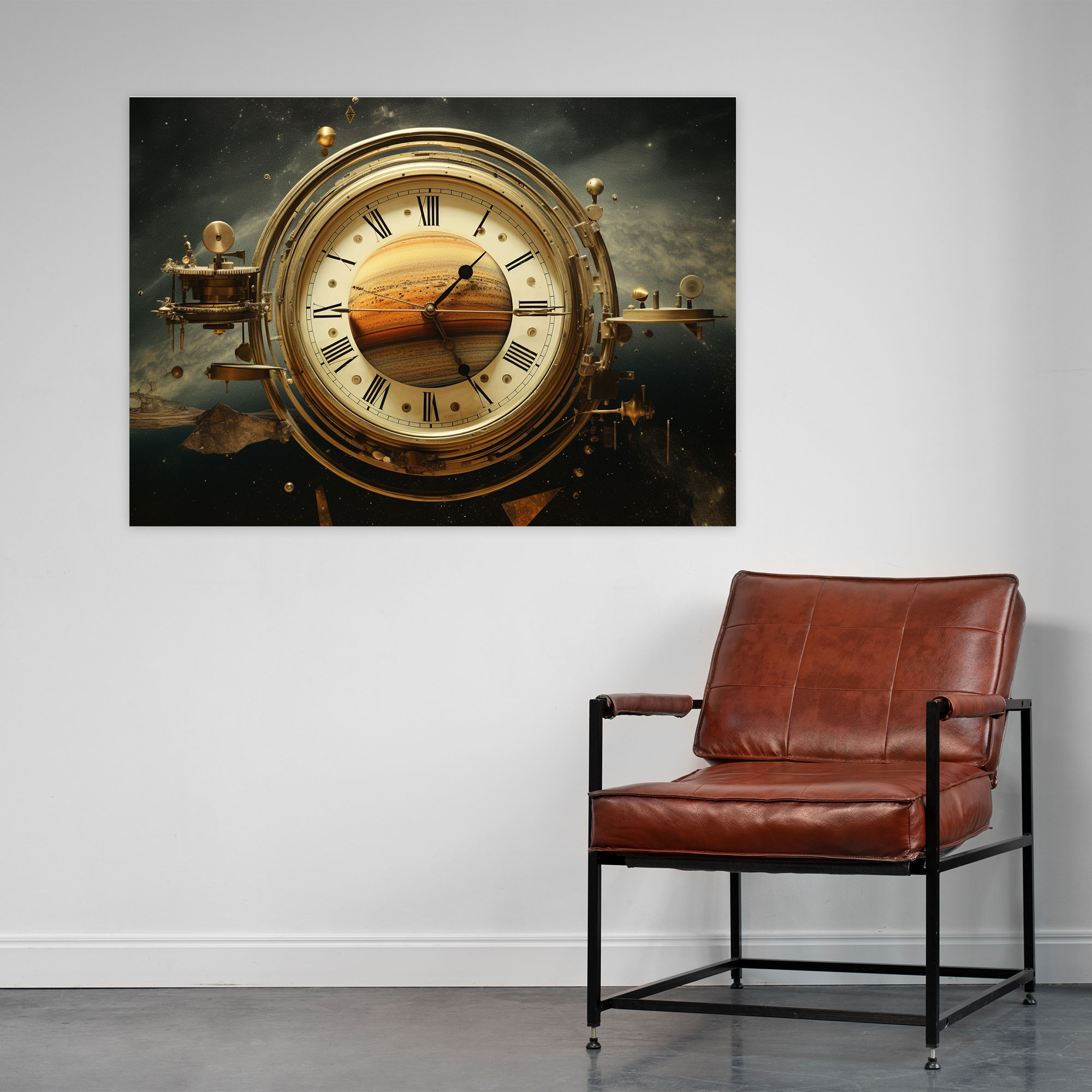 Surreal Saturn Wall Art - Earth, Surreal Collage, Saturn, Wall Decoration