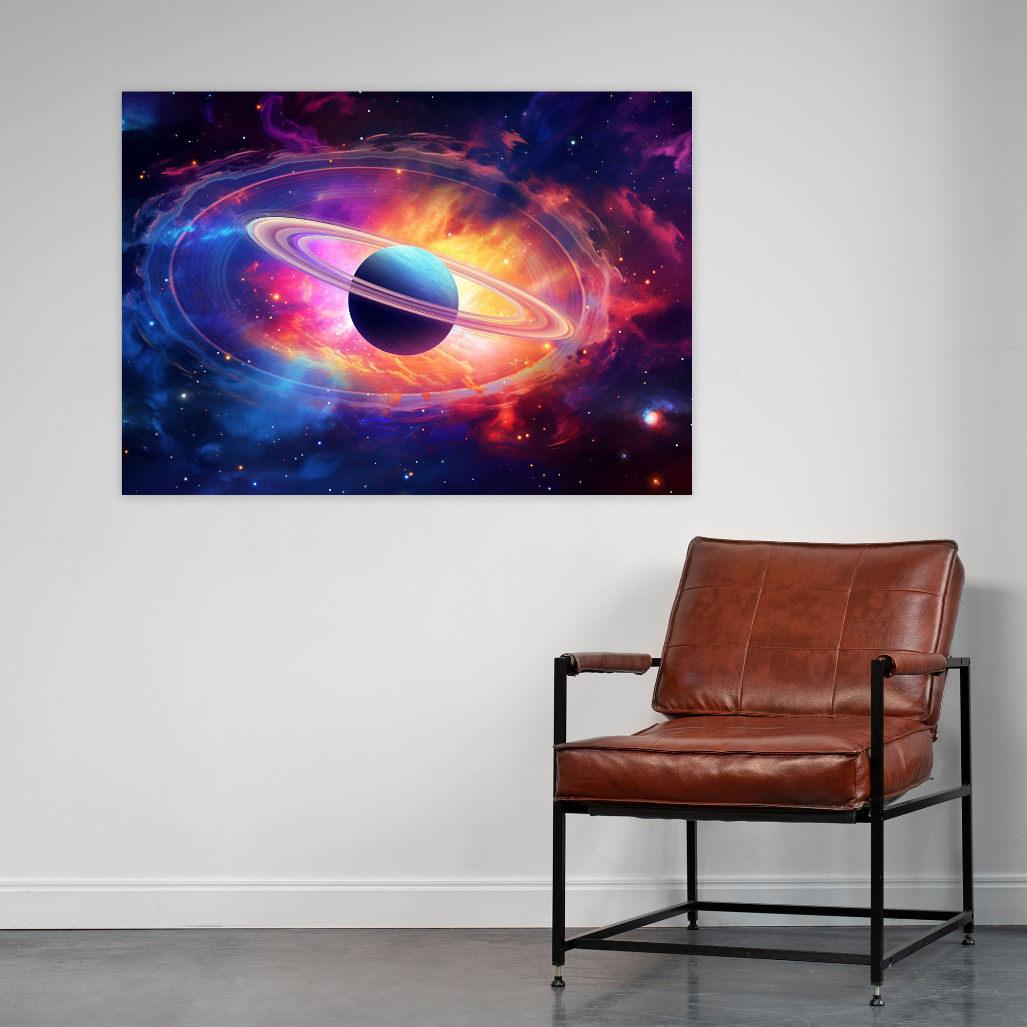 Nebula Saturn Canvas Print - Earth, Canvas Print, Canvas Wall Art, Saturn