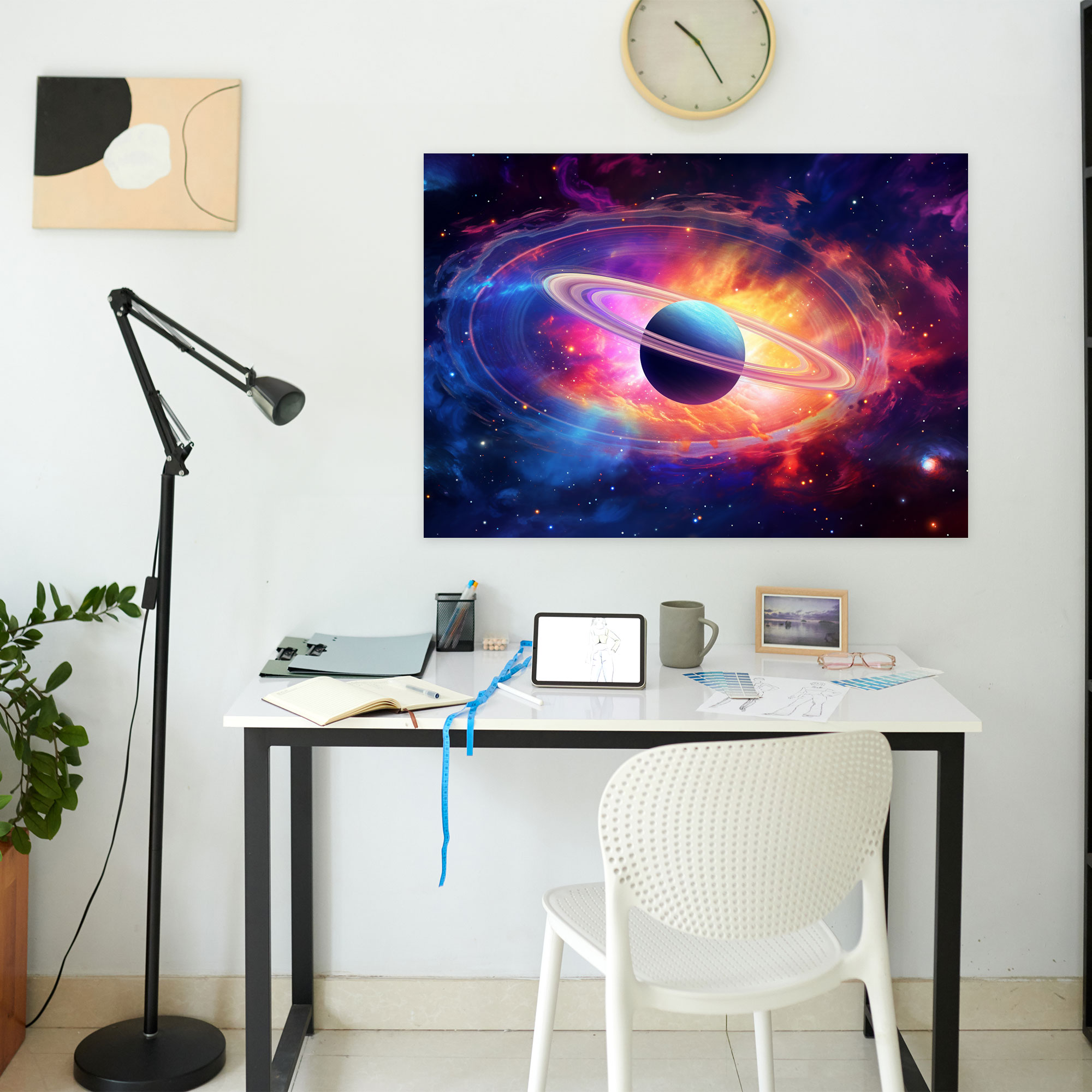 Nebula Saturn Canvas Print - Earth, Canvas Print, Canvas Wall Art, Saturn