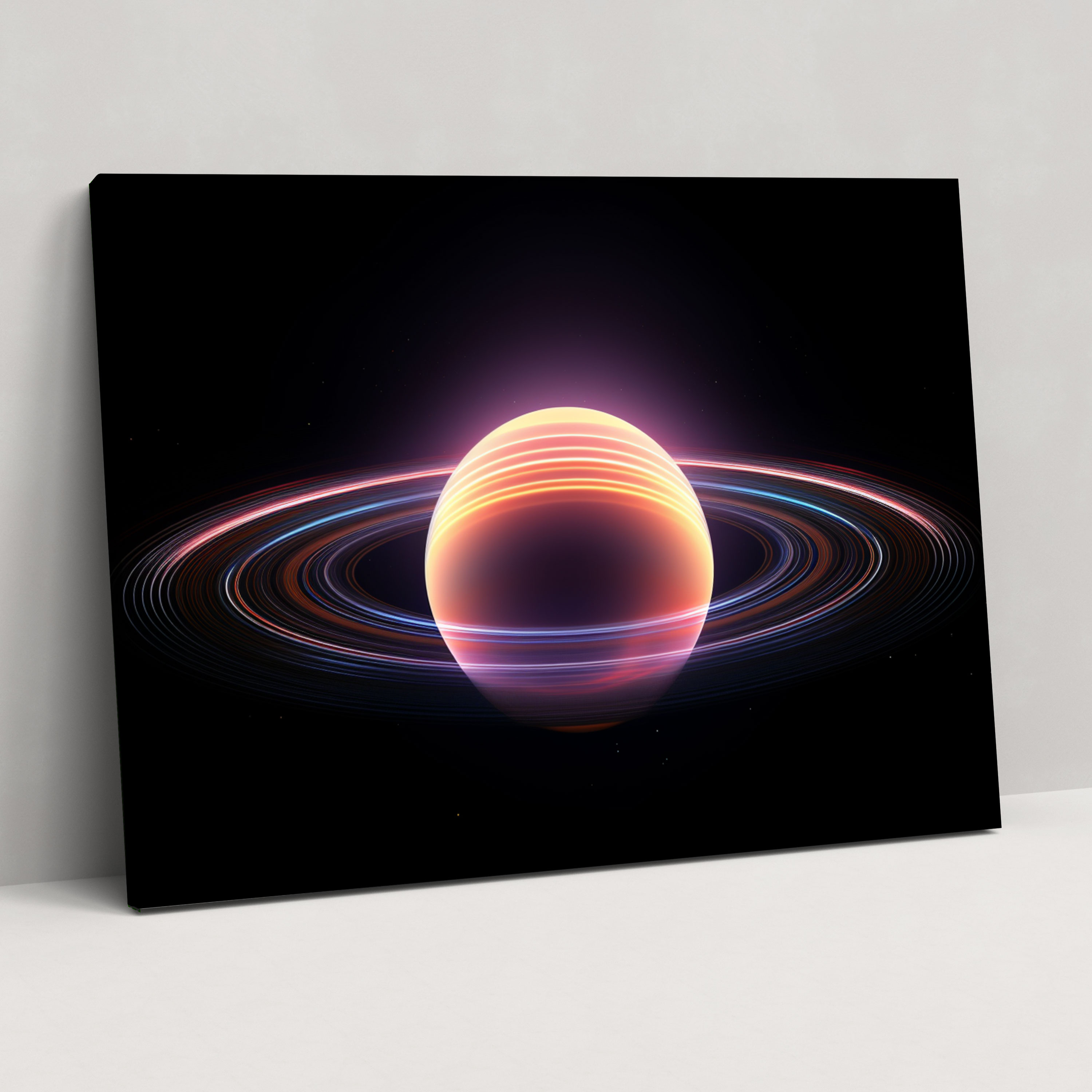 Saturn Wall Art - Earth, Wall Decoration, Canvas Wall Art, Art Lovers
