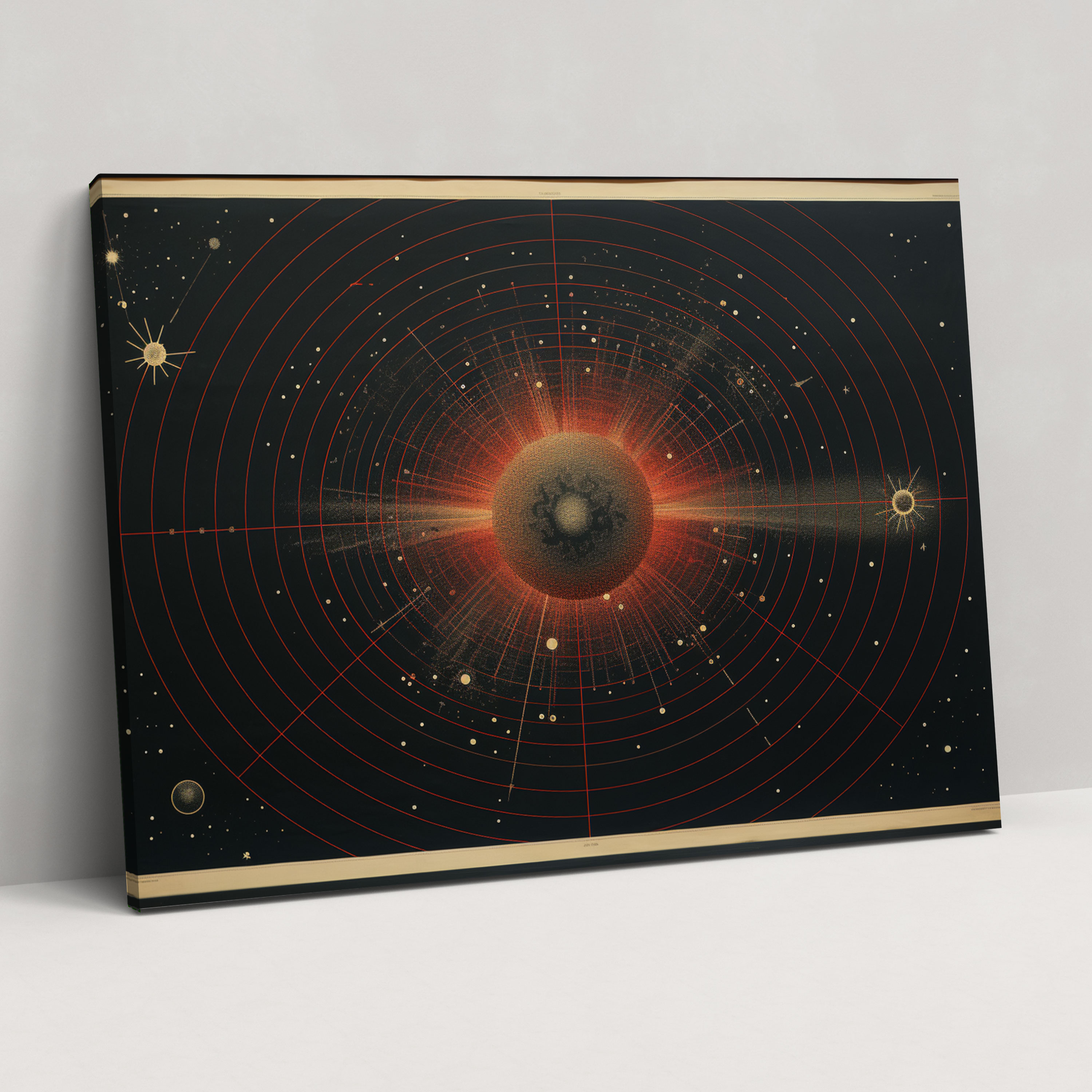 Nostalgic Constellations Canvas Print - Earth, Home Decoration, Wall Decoration, Wall Art
