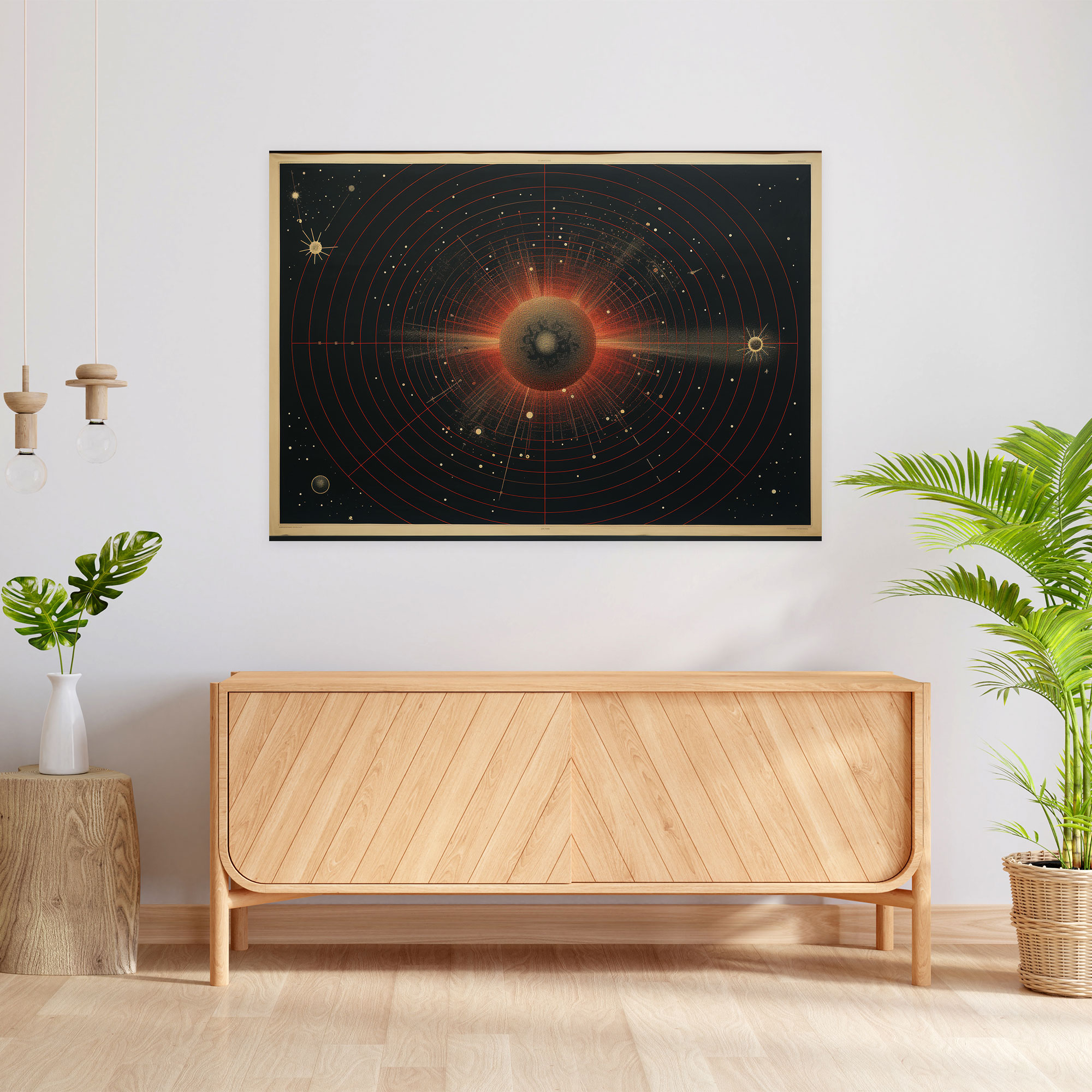 Nostalgic Constellations Canvas Print - Earth, Home Decoration, Wall Decoration, Wall Art