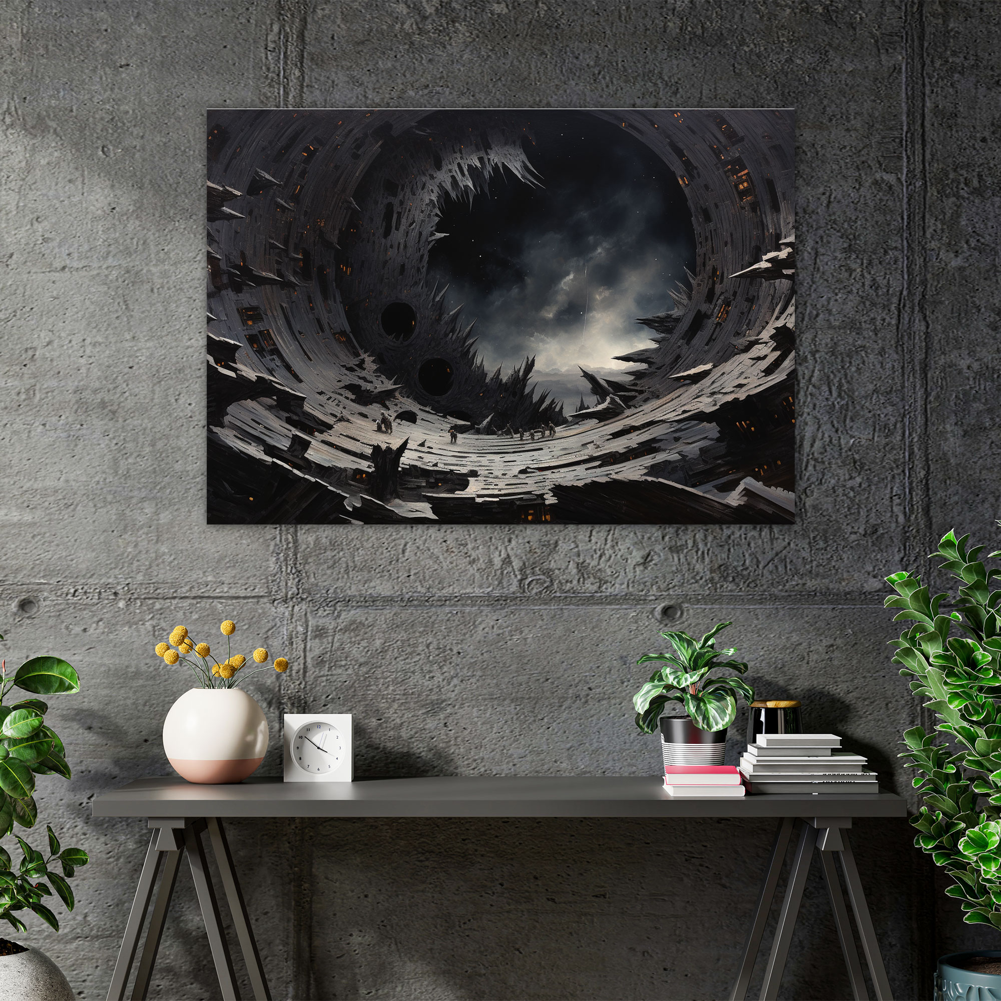 Cosmic Puzzle Canvas Print - Earth, Canvas Print, Mixed Media Art, Universe