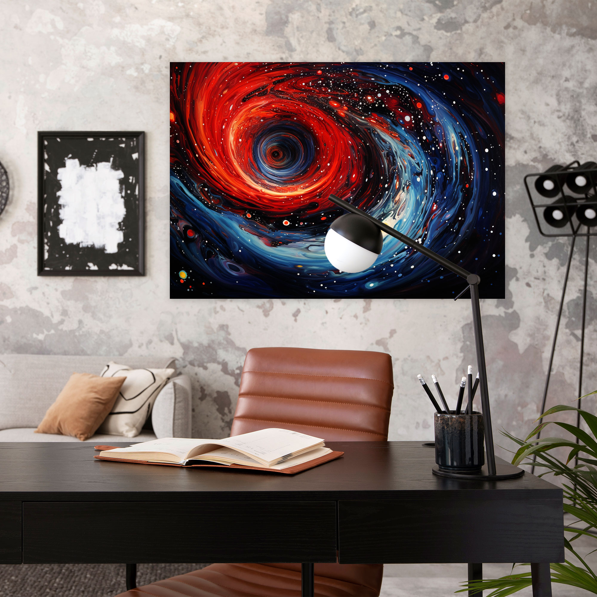 Black Hole Canvas Print - Earth, Canvas Print, Wall Art, Abstract Galaxy