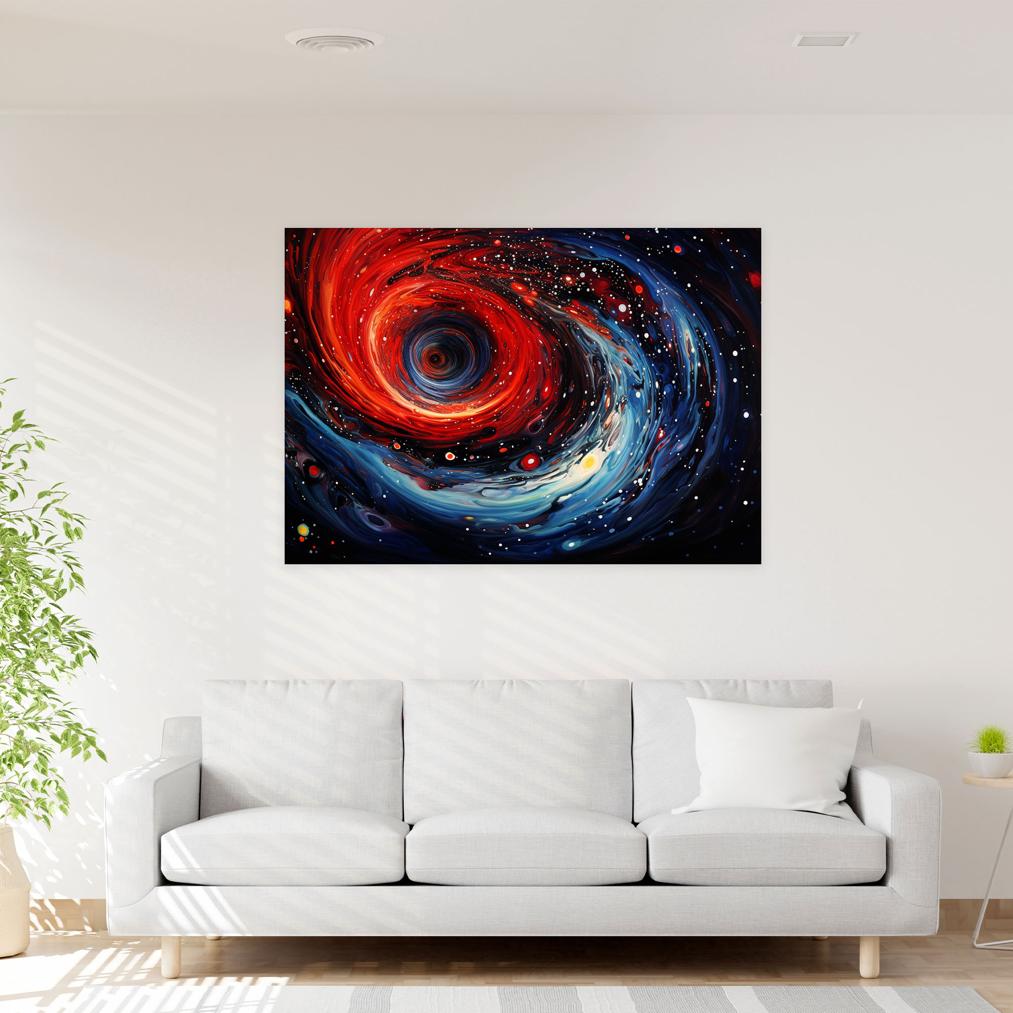Black Hole Canvas Print - Earth, Canvas Print, Wall Art, Abstract Galaxy