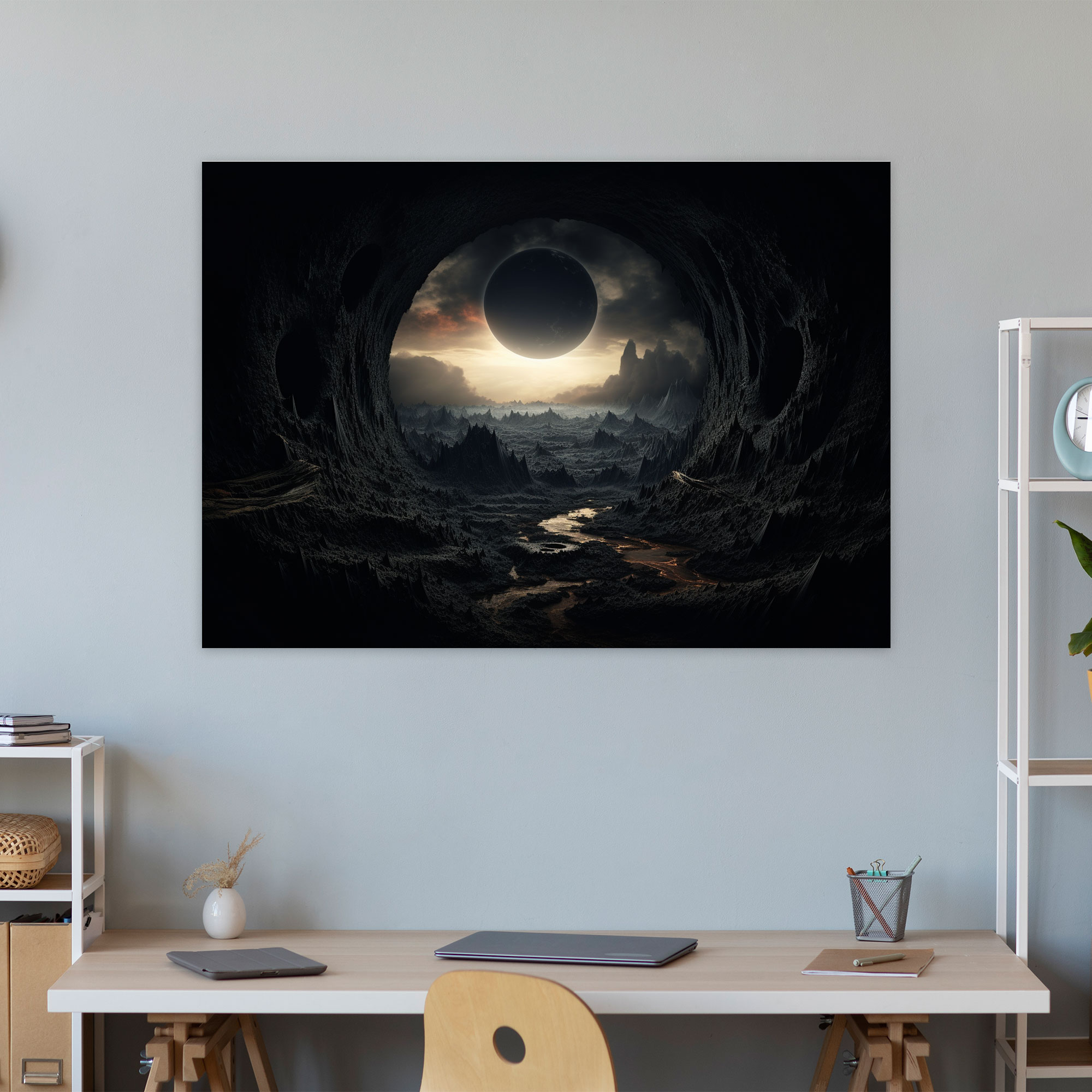 Black Hole Wall Art - Earth, Surreal Landscapes, Wall Art, Surreal Artwork