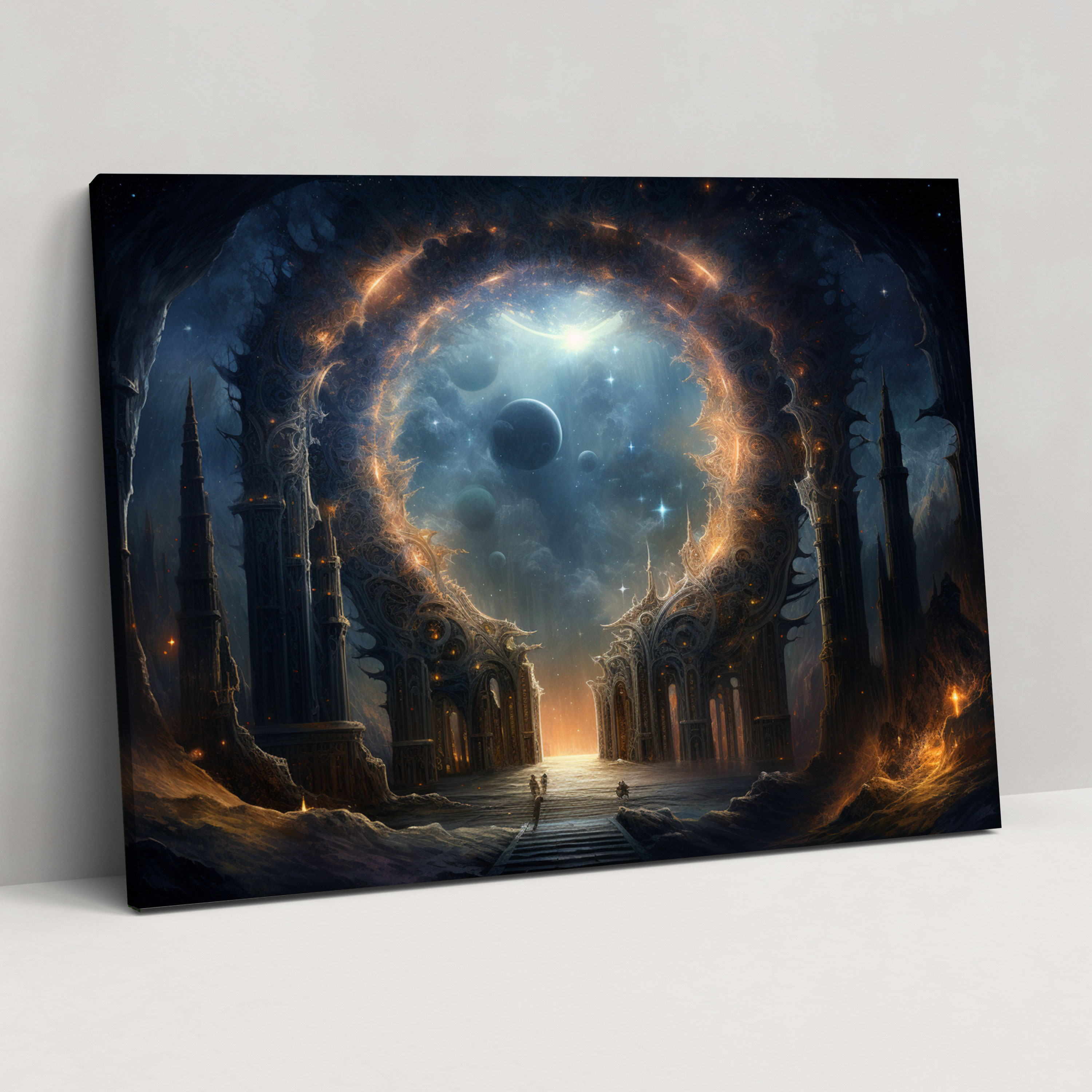 Celestial Black Hole Canvas Print - Earth, Home Decoration, Enchanting Celestial World, Black Hole