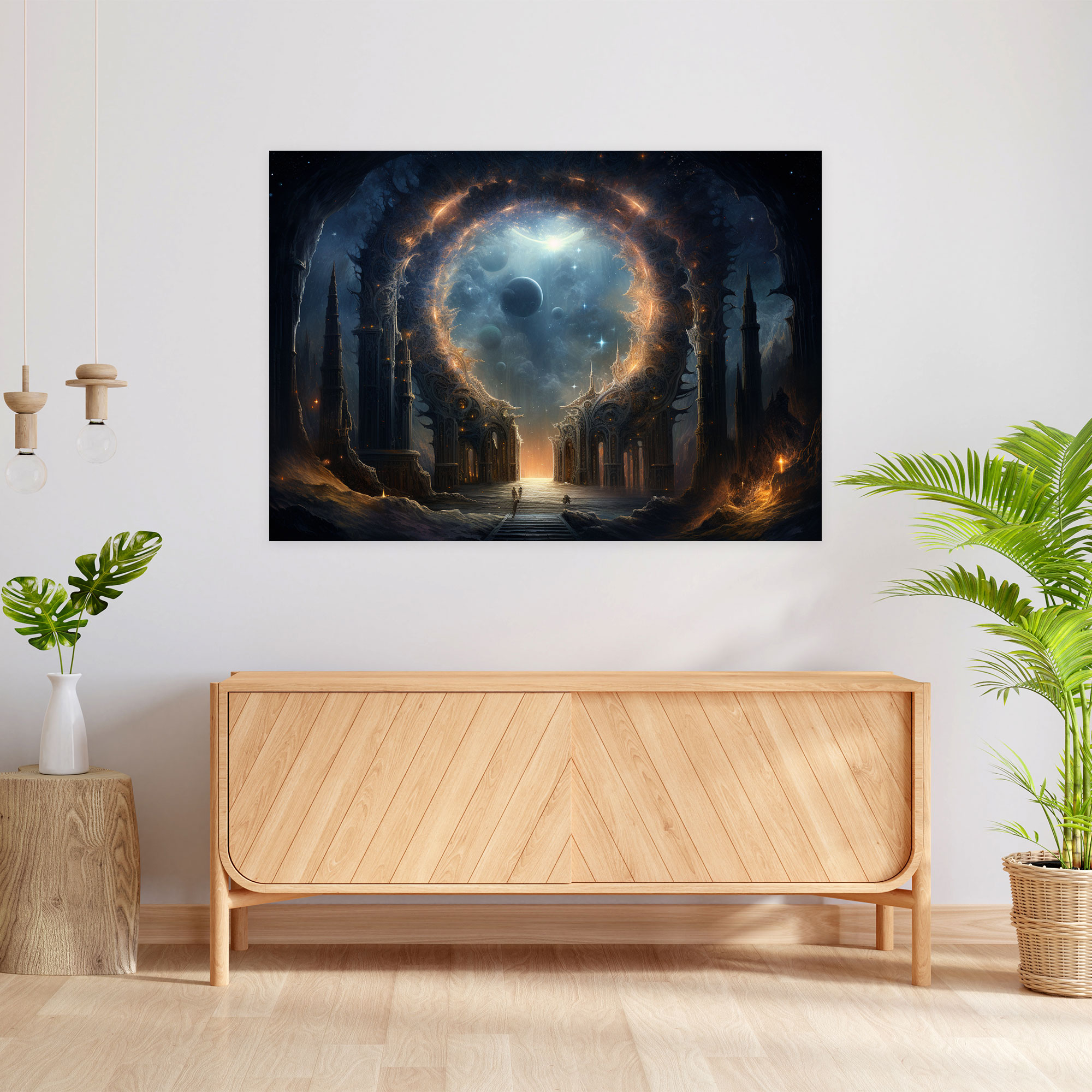 Celestial Black Hole Canvas Print - Earth, Home Decoration, Enchanting Celestial World, Black Hole