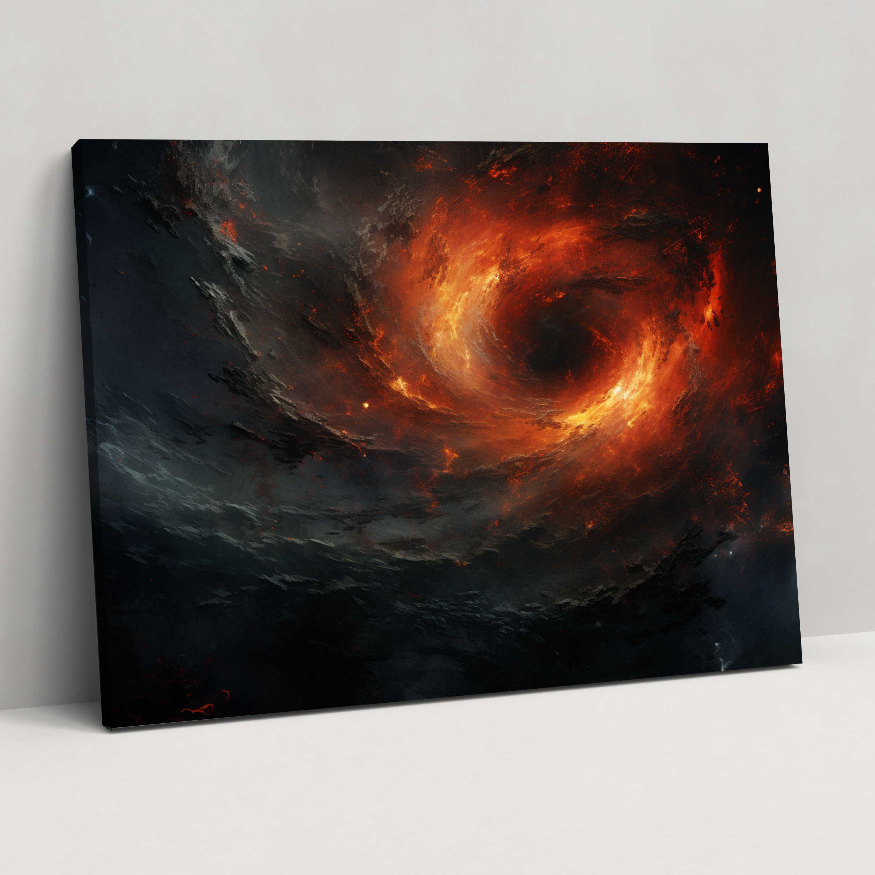 Black Hole Canvas Print - Earth, Canvas, Mysterious Nature, Swirling Vortex Of Darkness