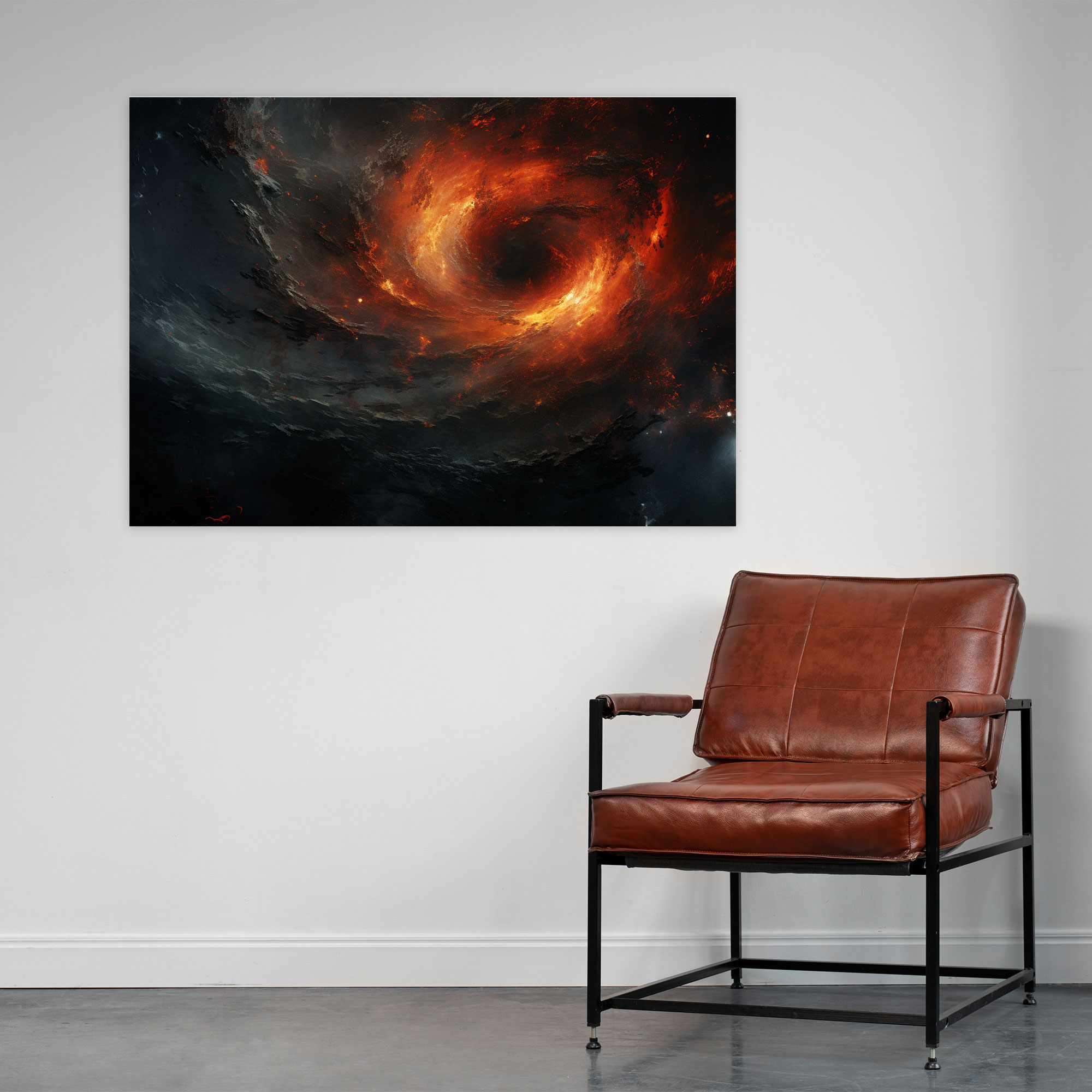 Black Hole Canvas Print - Earth, Canvas, Mysterious Nature, Swirling Vortex Of Darkness