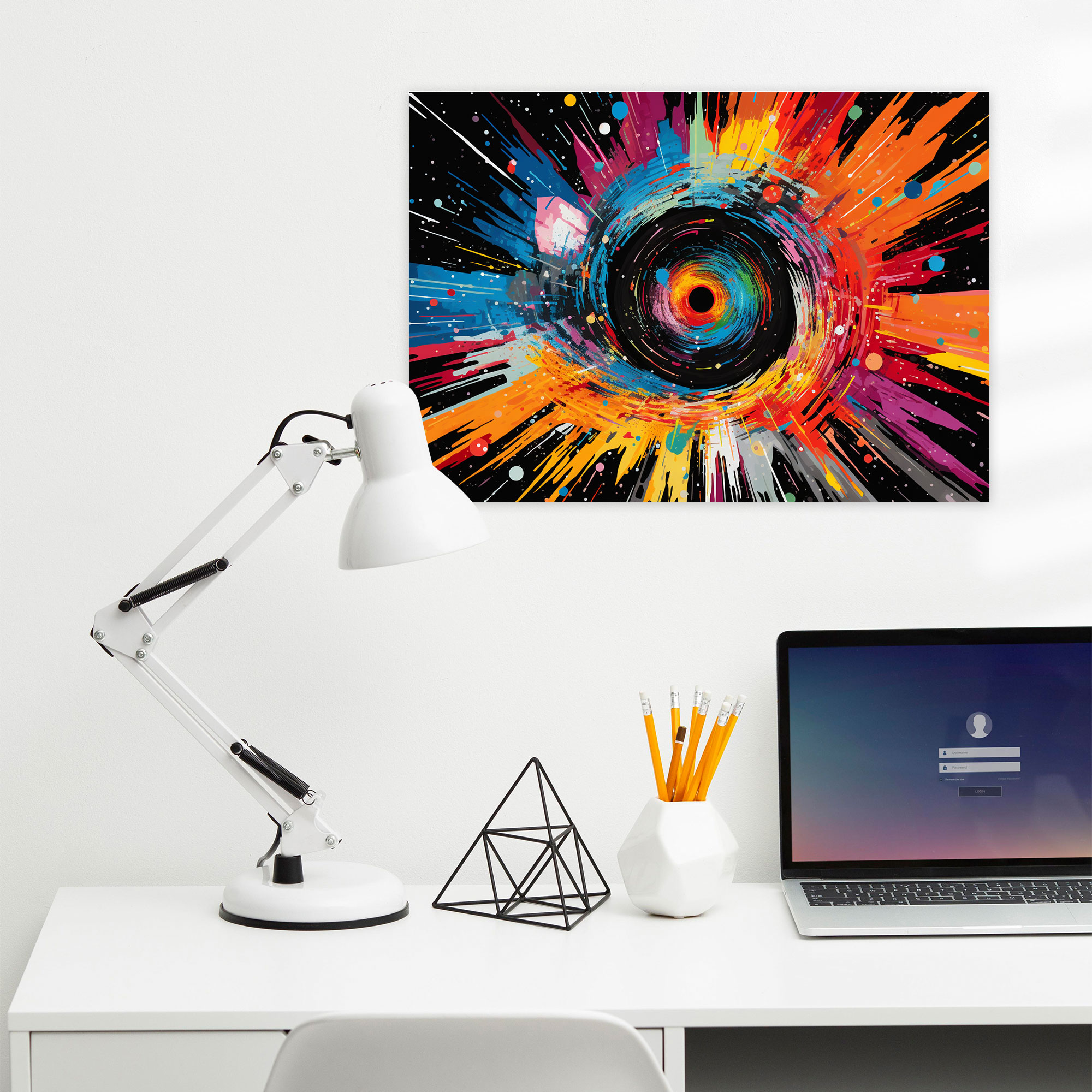 Energy Explosion Black Hole Canvas Print - Earth, Wall Art, Wall Decoration, Energy And Chaos Within