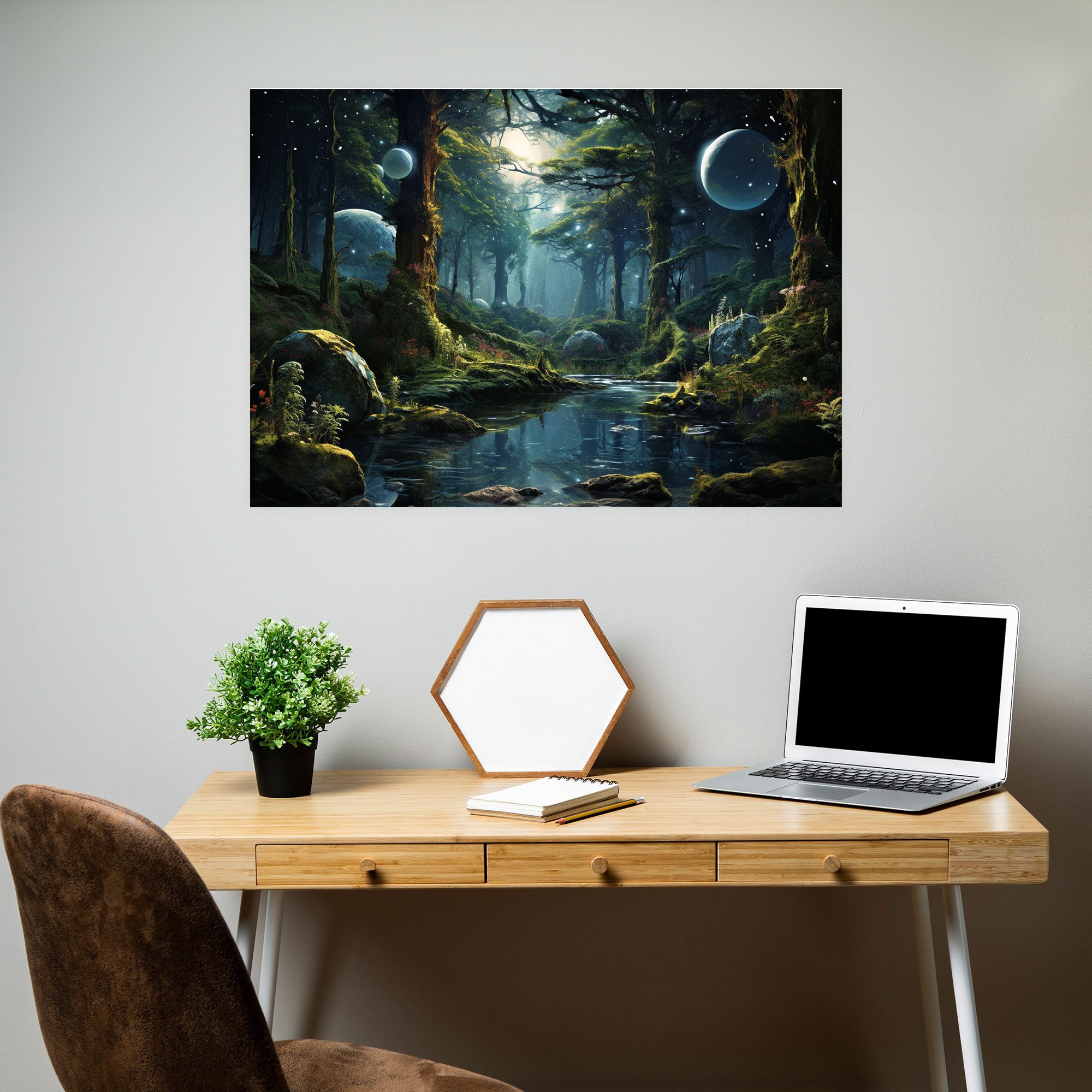 Nature Planets Canvas Print - Earth, Cosmic Intrigue, Canvas Print, Canvas
