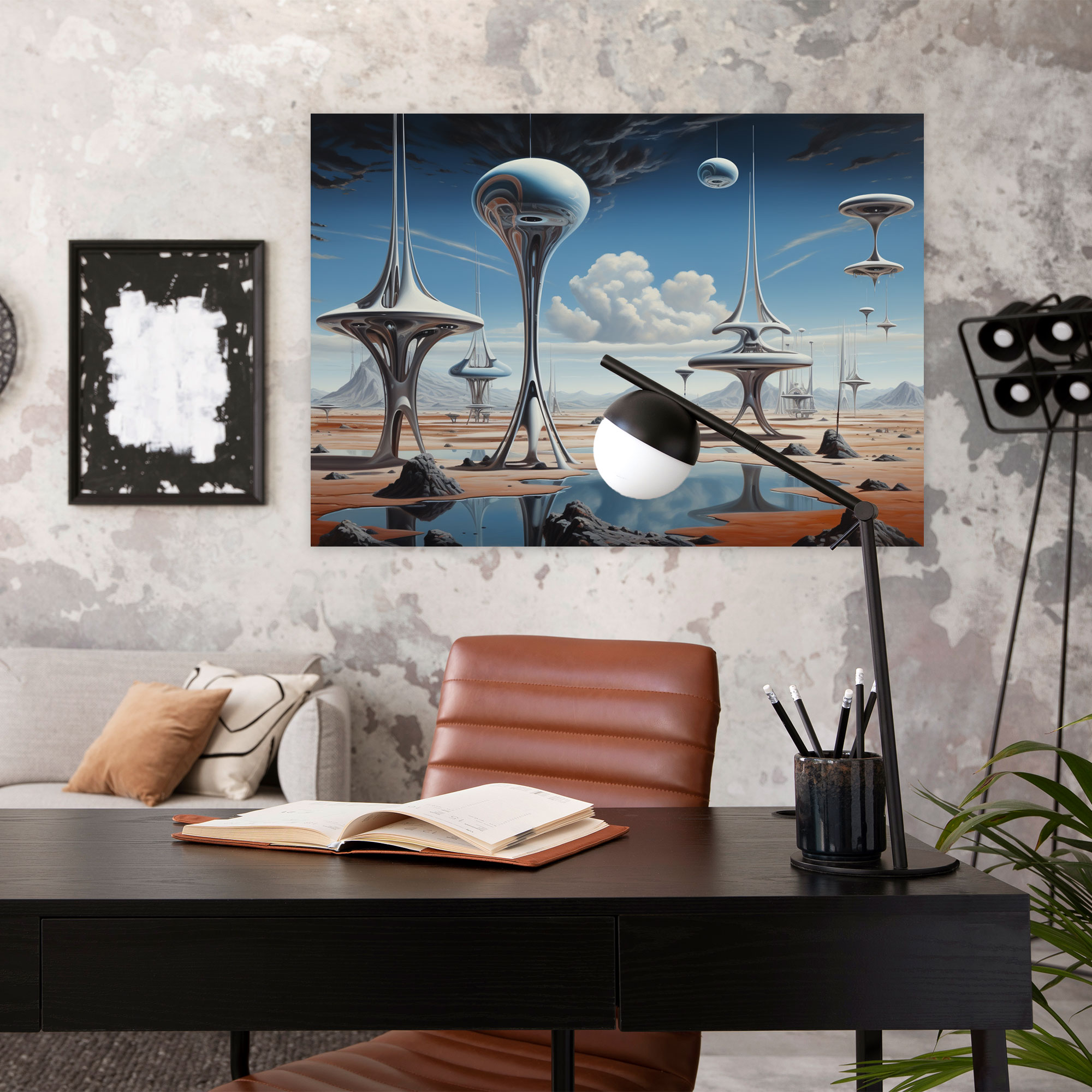 Floating Planets Wall Art - Earth, Floating Planets, Canvas, Fantastical Scene