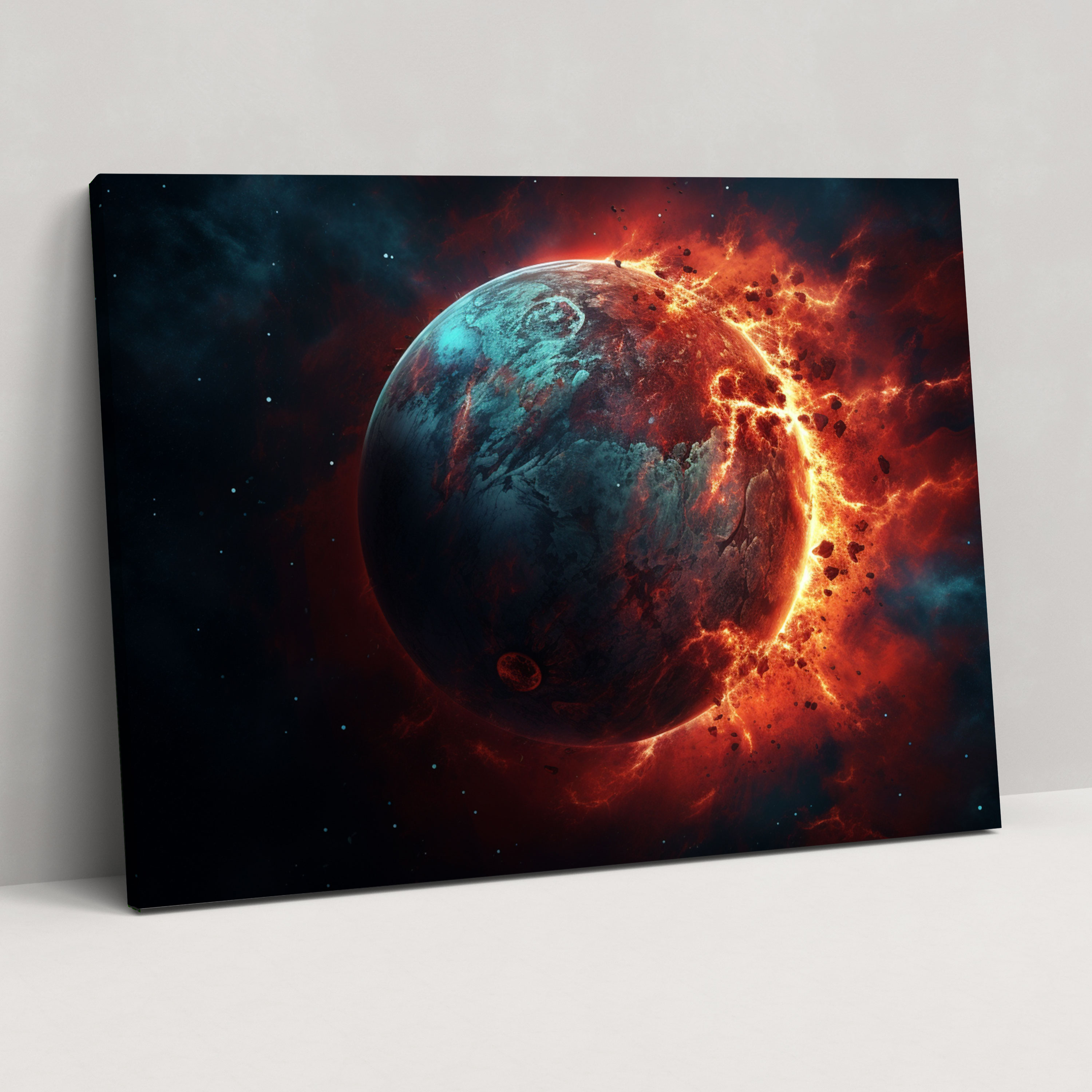Realistic Planets Canvas Print - Earth, Planets, Canvas Print, Home Decoration